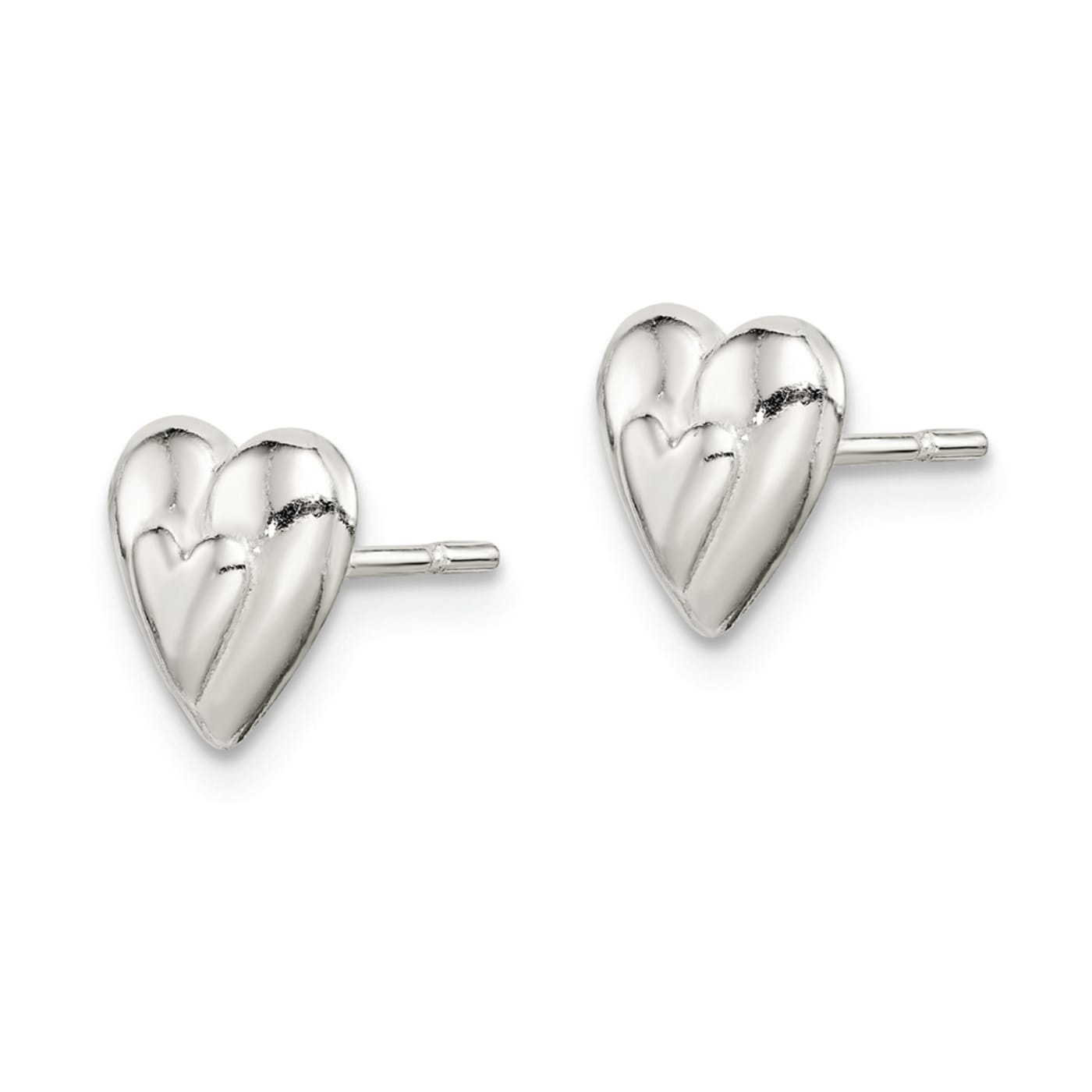 【HYERES LOR】23SS★ H Heart Silver Stone 2WAY Earring Women New Fashion Rhinestone Heart stud earrings gold