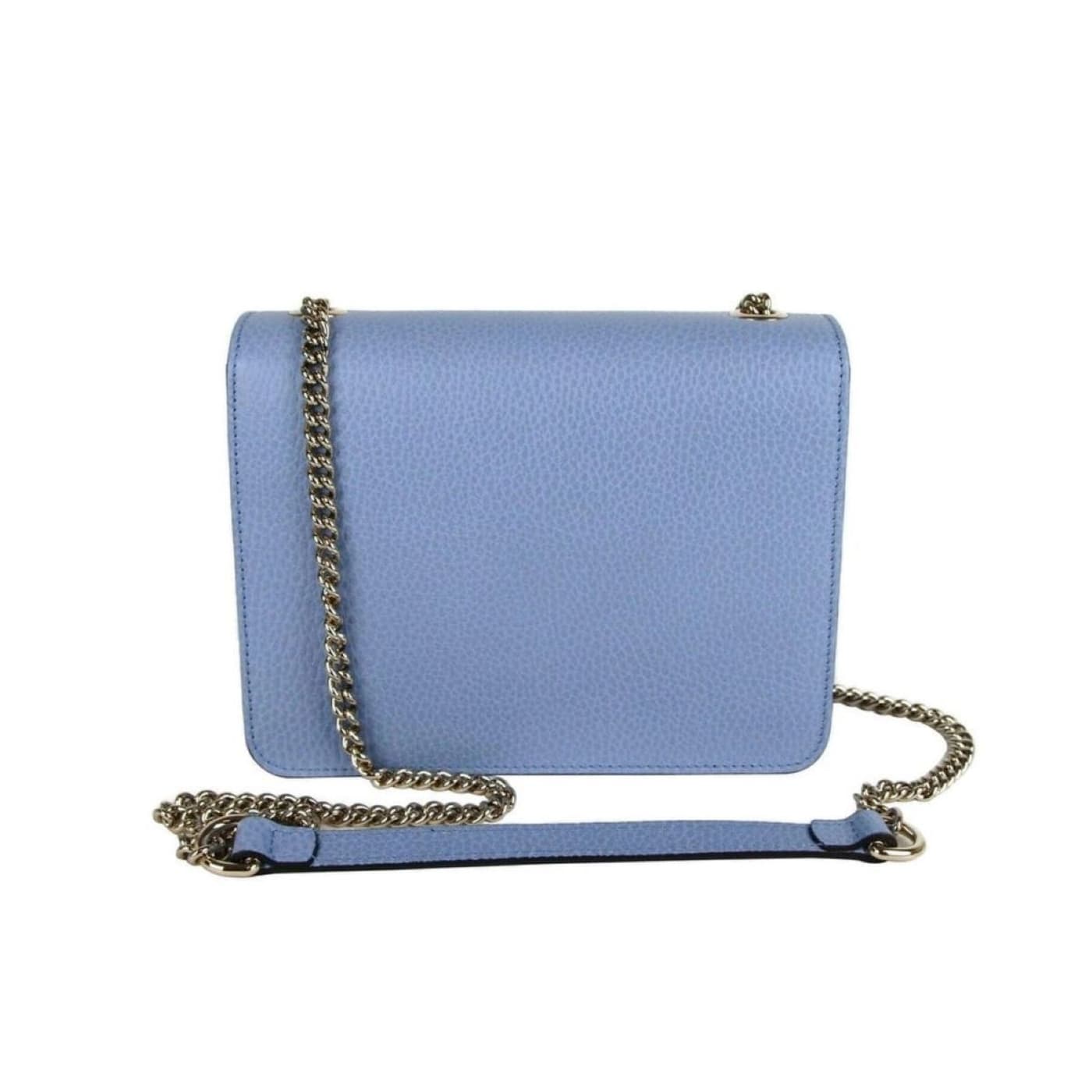 Gucci Icon GG Interlocking Mineral Blue Calf Leather
