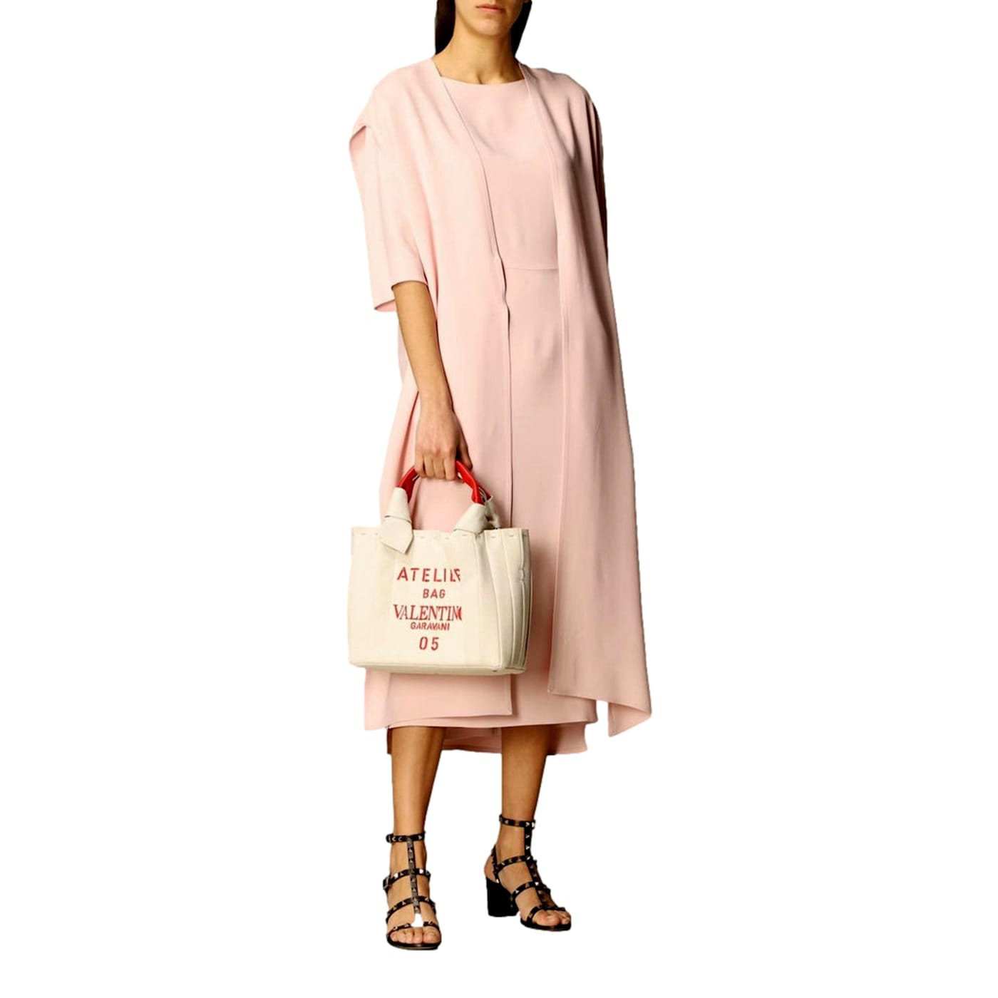 Valentino Garavani 05 Plisse Edition Sac Atelier Canvas Crossbody Tote Bag 11J6WA