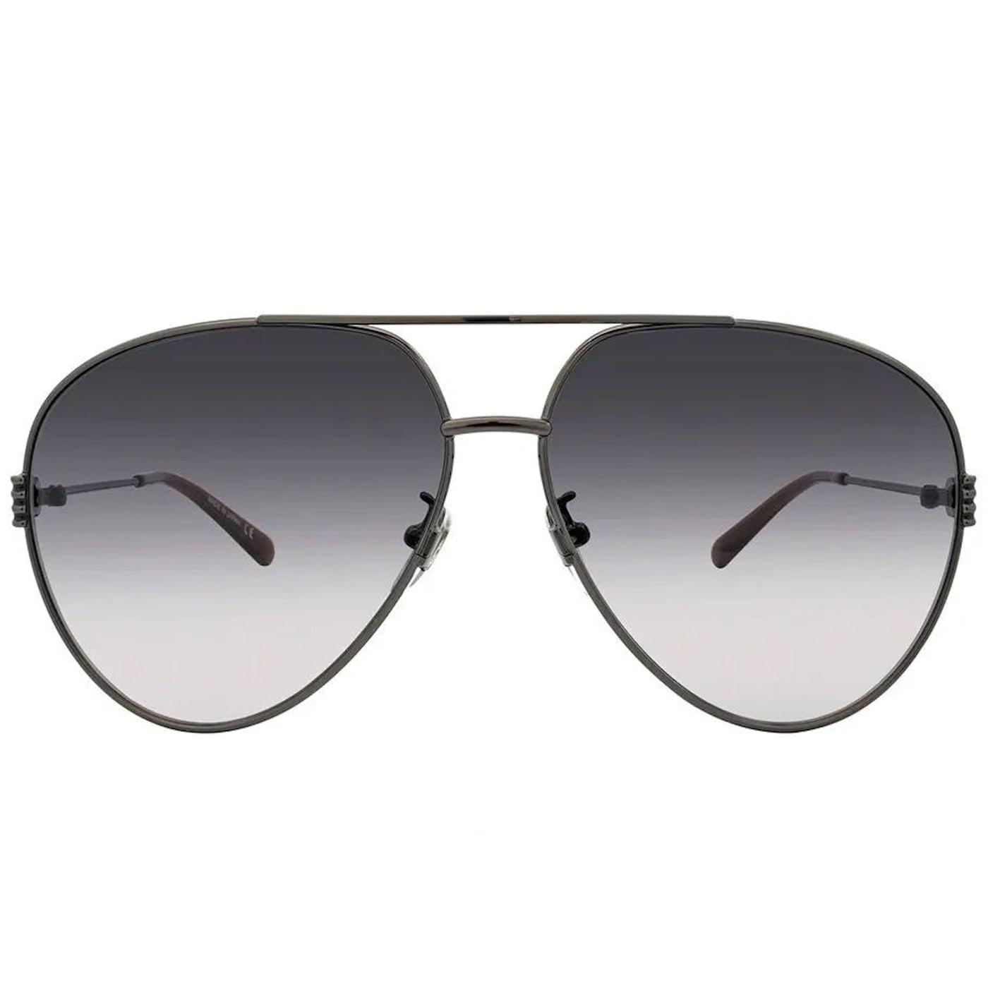 Gucci Ruthenium Frame / Gray Lens Sunglasses - 19ZPDA
