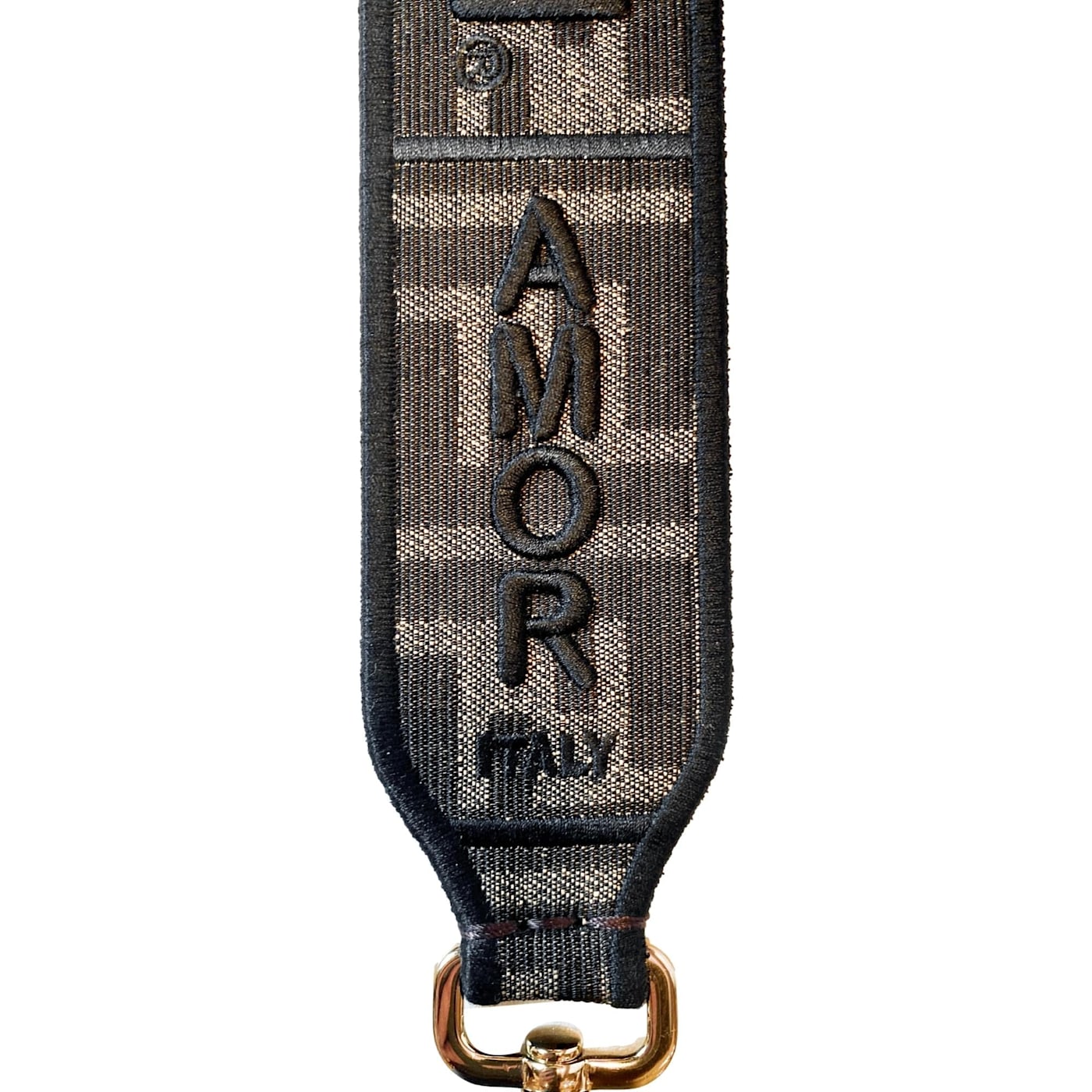 アクセサリー santamonica1217 Fendi Roma Amor Embroidered Zucca Canvas Brown Mini Handbag