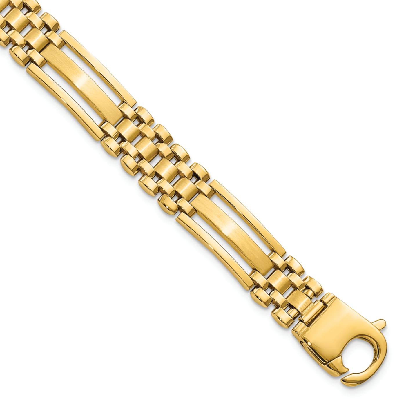 Calvin Klein Men's Two Tone Stainless Steel Chain Bracelet - Metallic