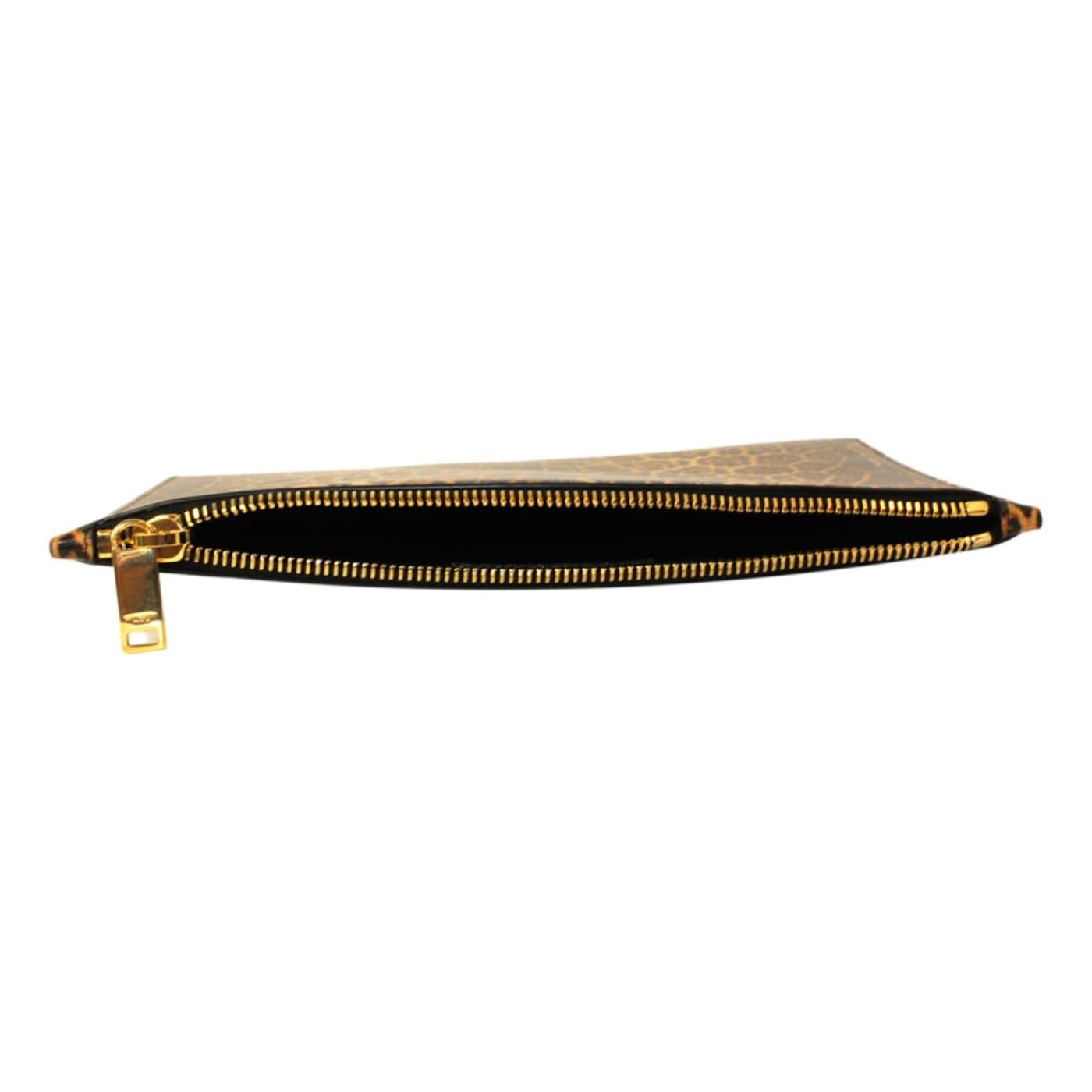 Saint Laurent Leopard Printed Calfskin Leather Medium Pouch - 1F1CXA