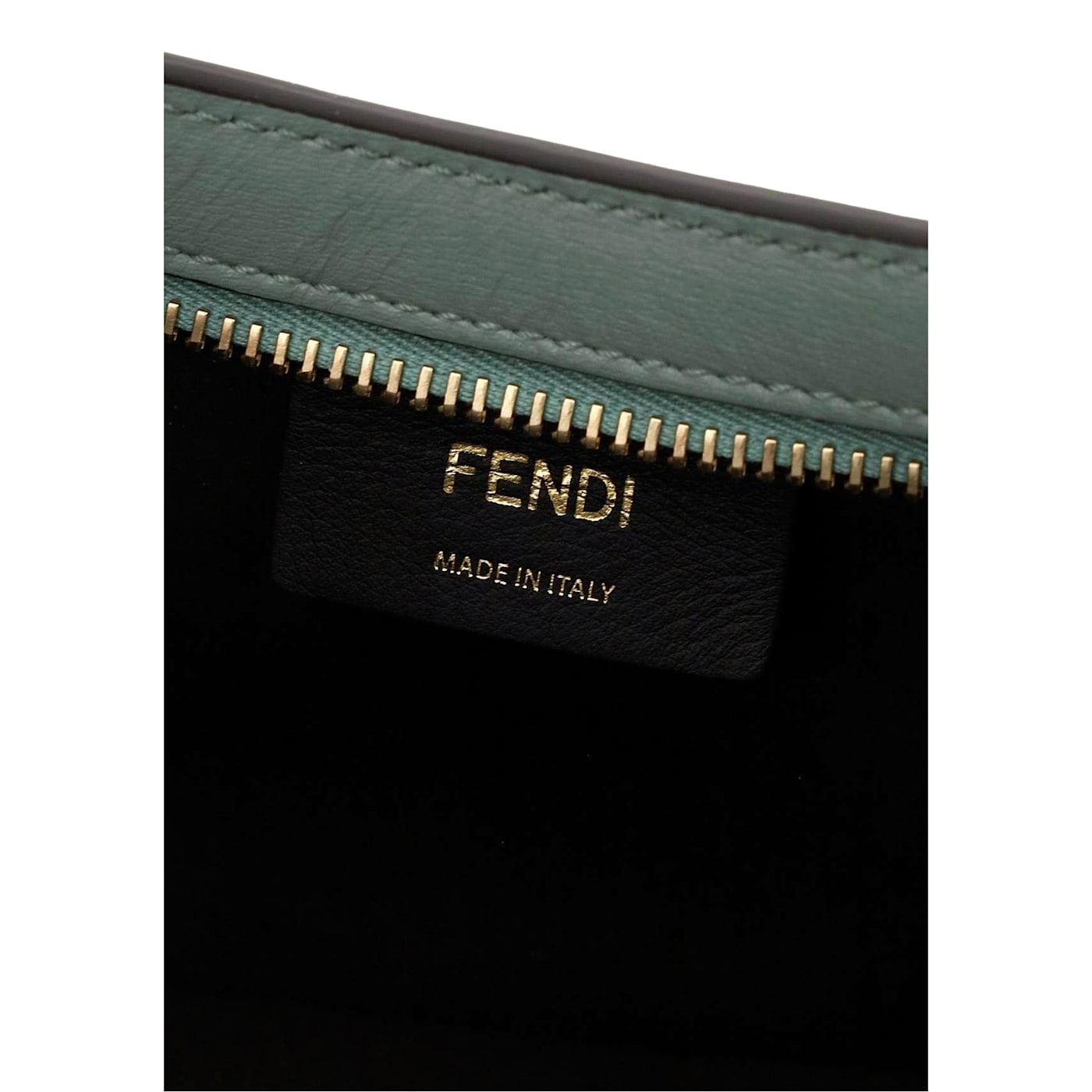 Fendi O'Lock Swing Tiffany Blue Calf Leather Small Hobo