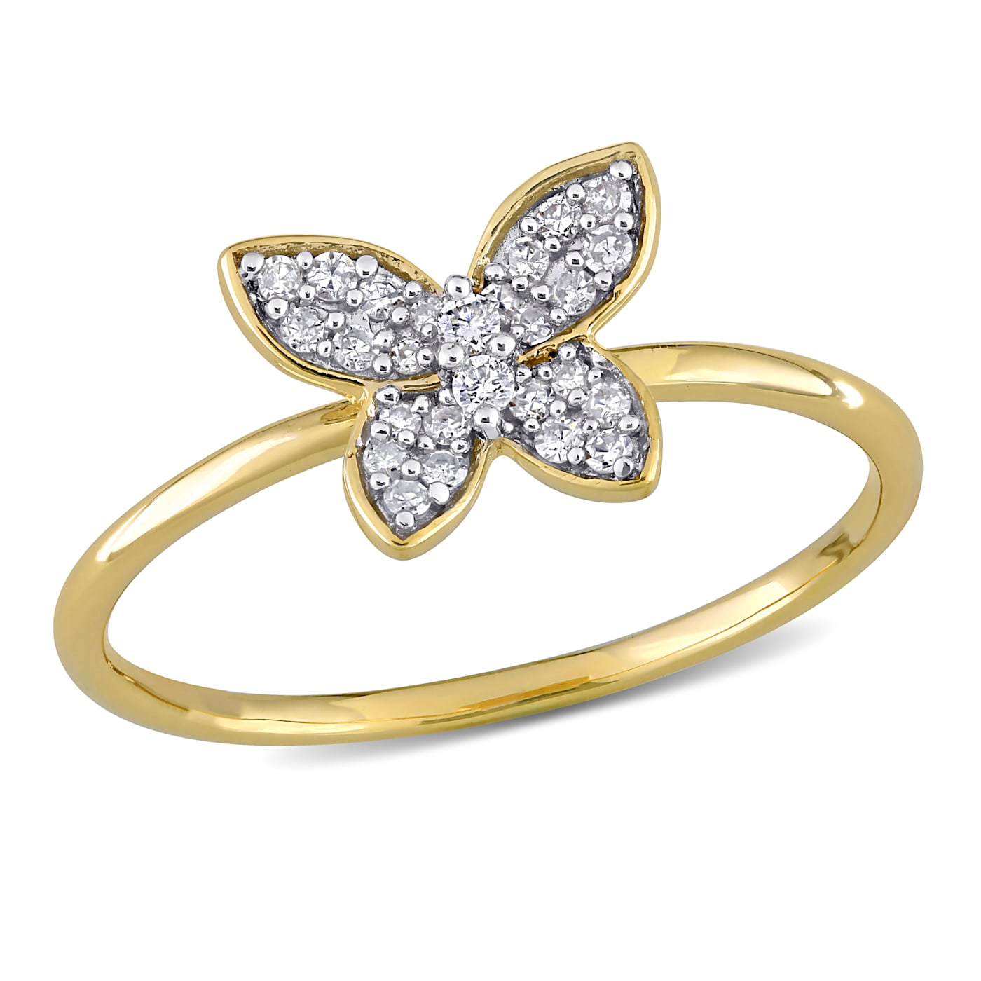 キラキラ輝き蝶リング Glitter shining butterfly ring | FLAMES