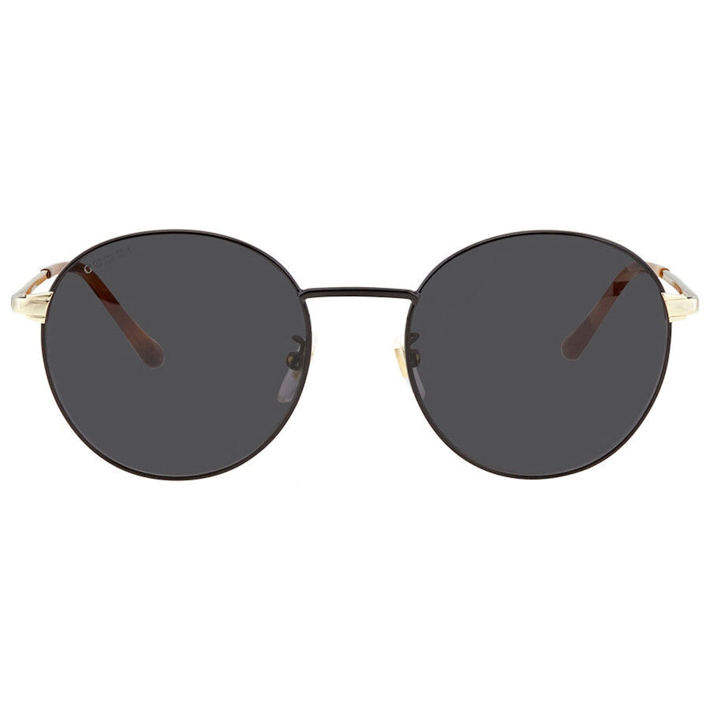 Gucci Black and Gold Tone Frame/ Gray Lens Sunglasses - 171NTA Gucci Black and Gold Tone Frame/ Gray Lens Sunglasses - 171NTA