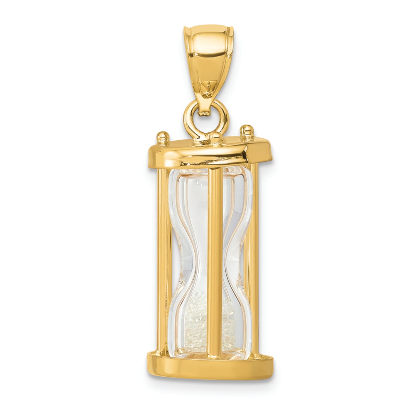 Gold hourglass pendant shop