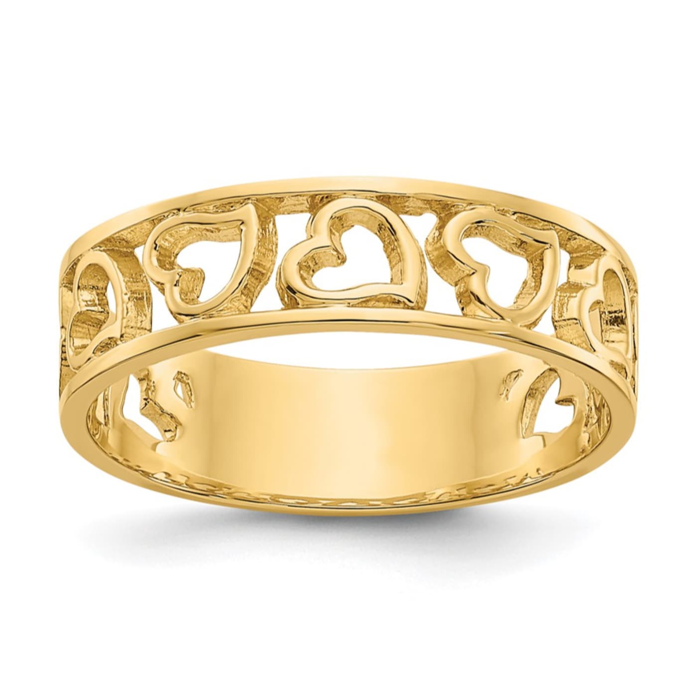 14K Yellow Gold Heart Ring - 160MHA