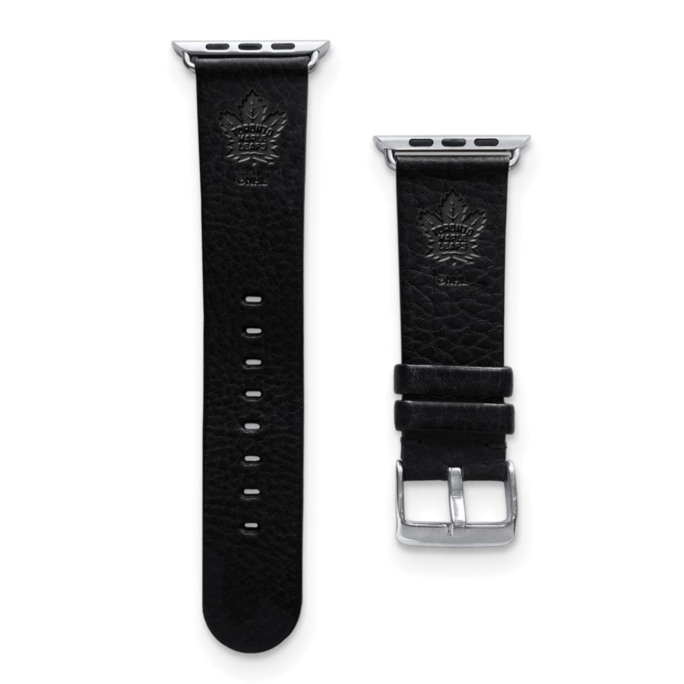 Black Dallas Cowboys Leather Apple Watch Band