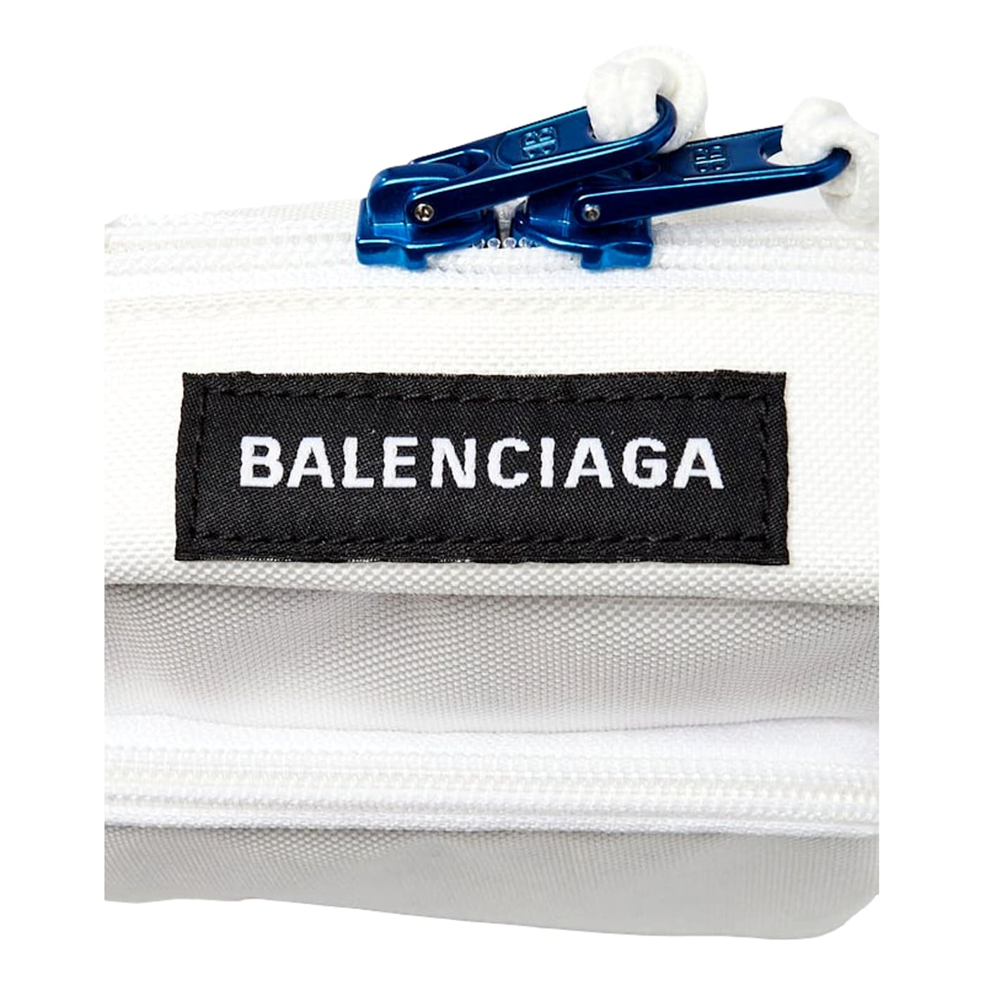 Balenciaga Nasa Logo Phone Holder Crossbody Bag White