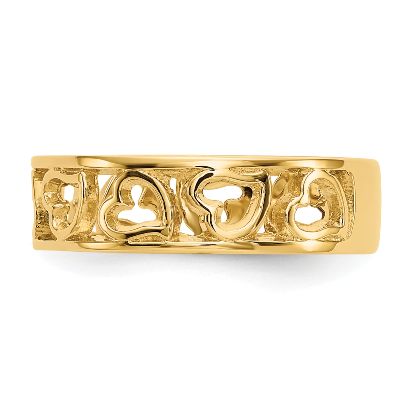 14K Yellow Gold Heart Ring - 160MHA