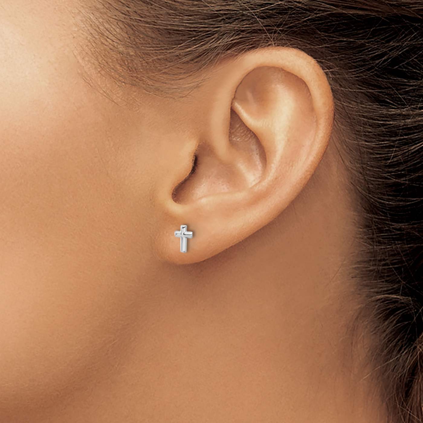 【HYERES LOR】22FW★ White Moon SV+ YG Plated Earring Right Météorites Rectangular Earrings | APM Monaco