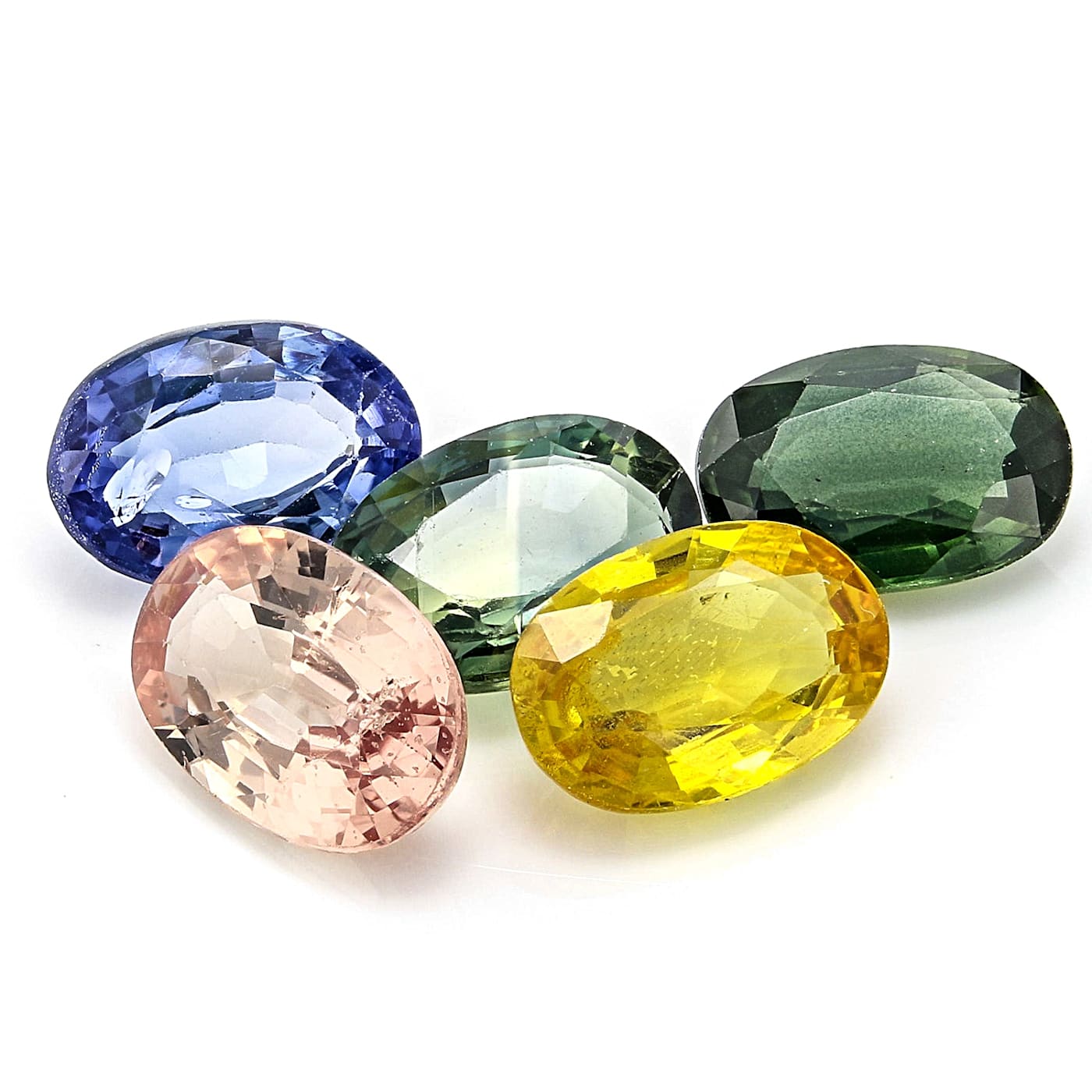 11.00 ct. t.w. Multicolored Sapphire and 1.85 ct. t.w. Diamond Two