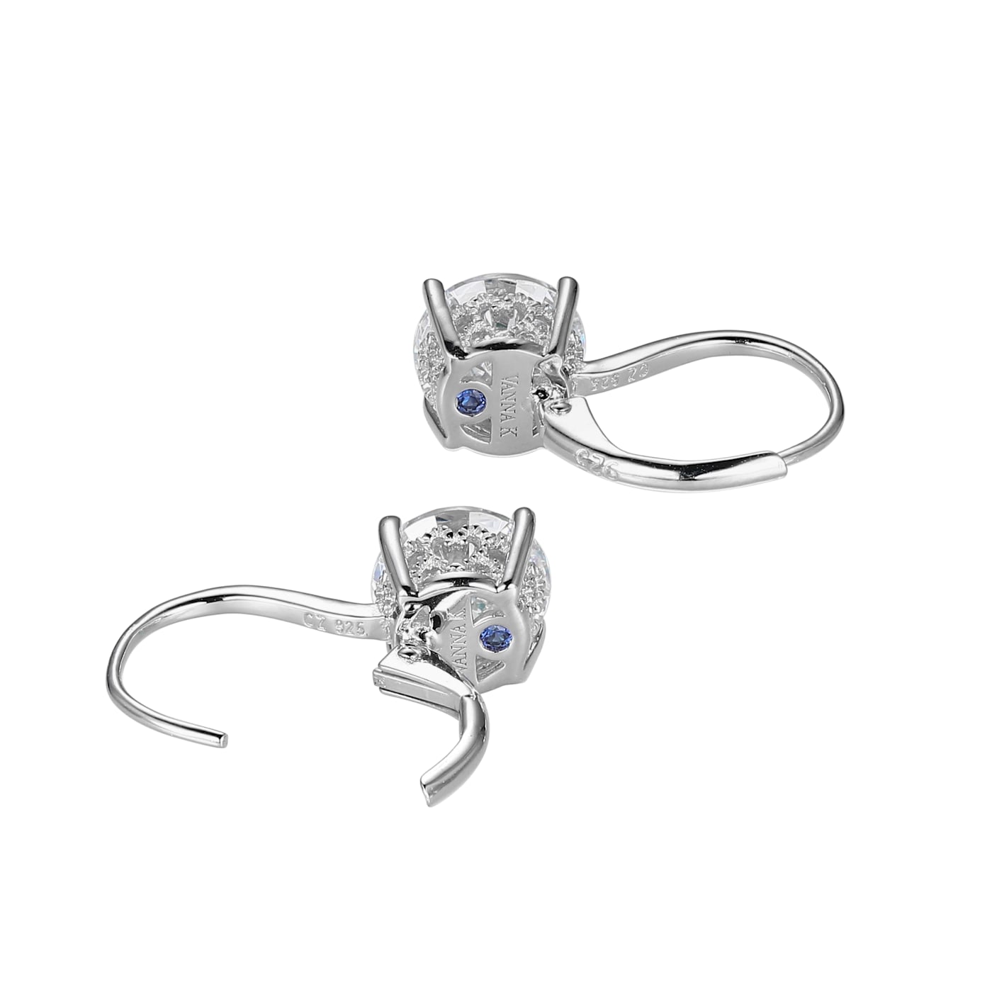 Preek プリーク　INCLUSION QUARTZ EARRING White Cubic Zirconia Platineve Earrings 5.94ctw - 1D14XB