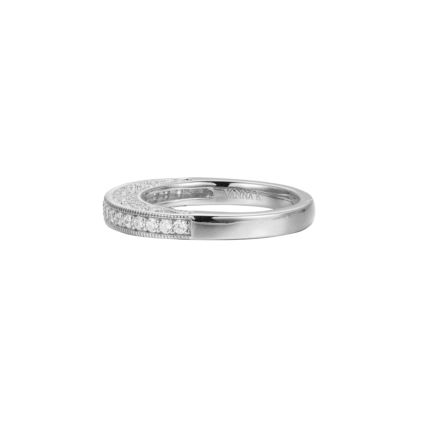 White Cubic Zirconia Platineve Ring With Band 3.63ctw - 134KNB