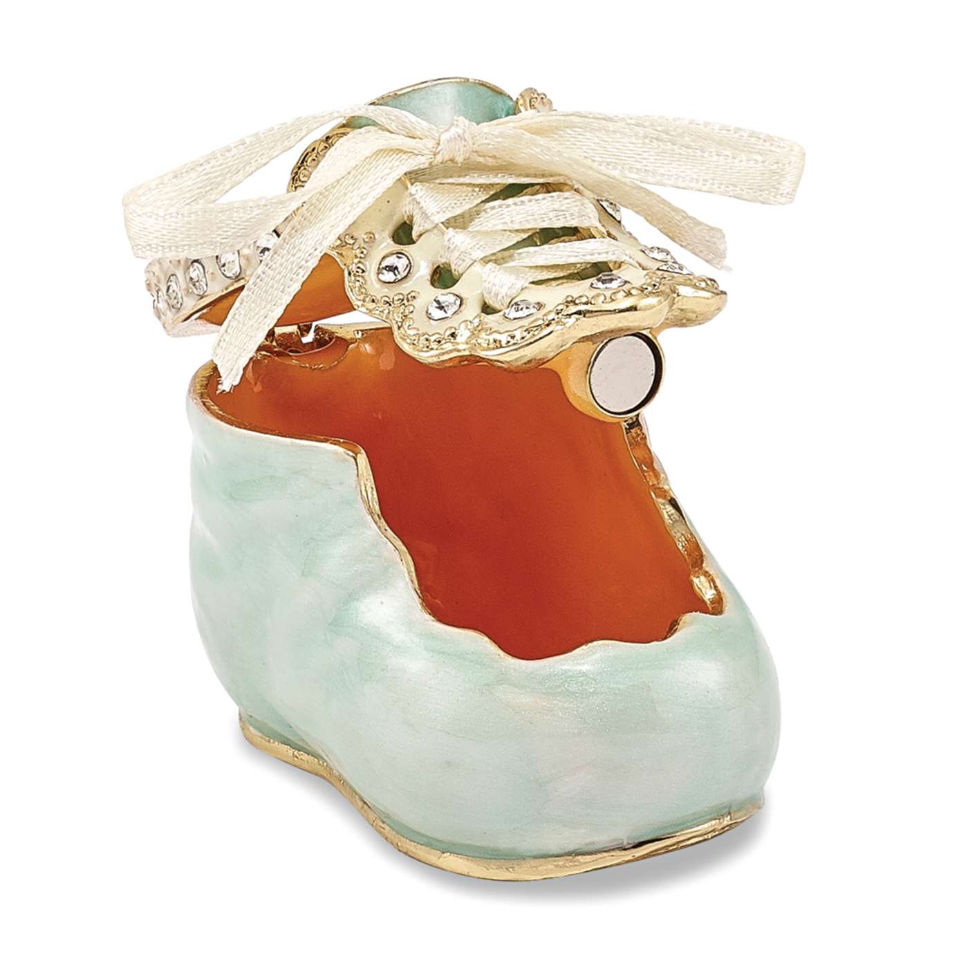 IT'S A BOY Blue Baby Bootie Trinket Box - 136LBA
