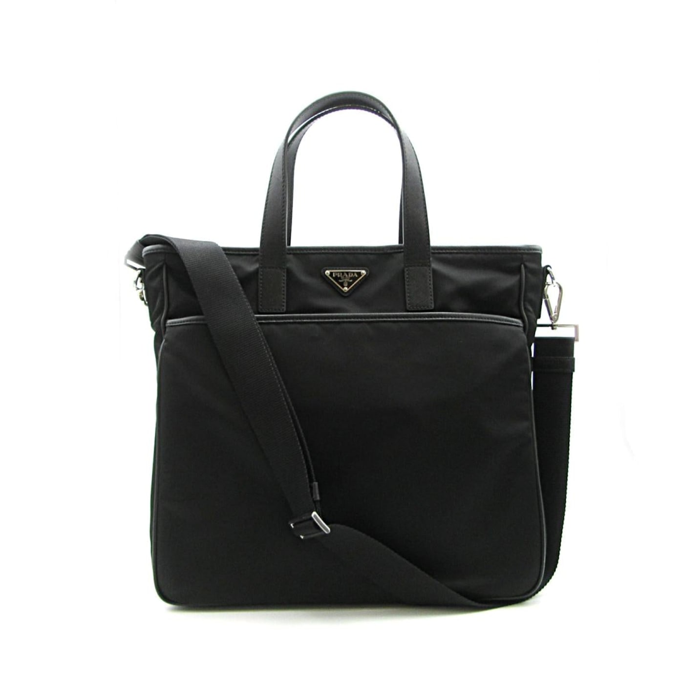 Prada Re-Nylon Black Nylon and Saffiano Large Crossbody Tote Prada Re-Nylon Black Nylon and Saffiano Large Crossbody Tote
