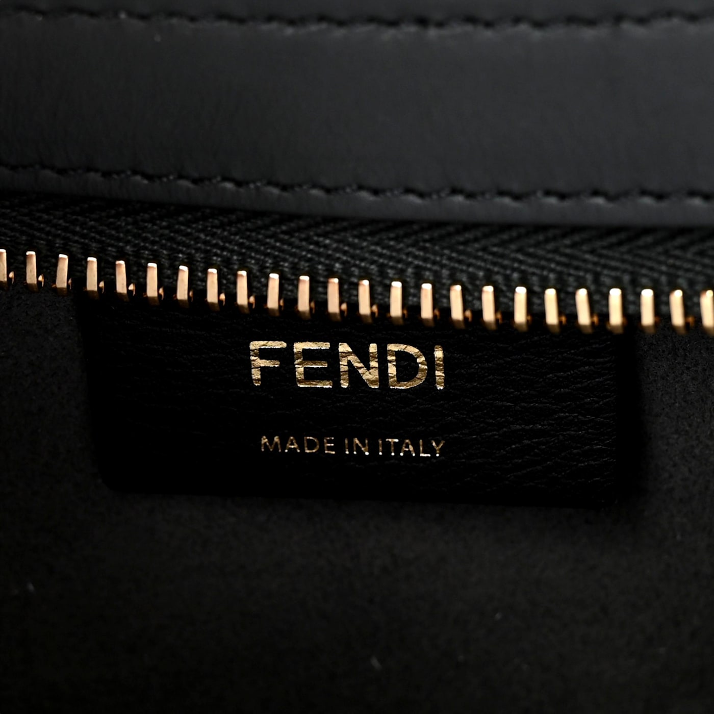 Fendi O Lock Swing FF Logo Anthracite Gray Chenille Shoulder Bag 15K2ZA