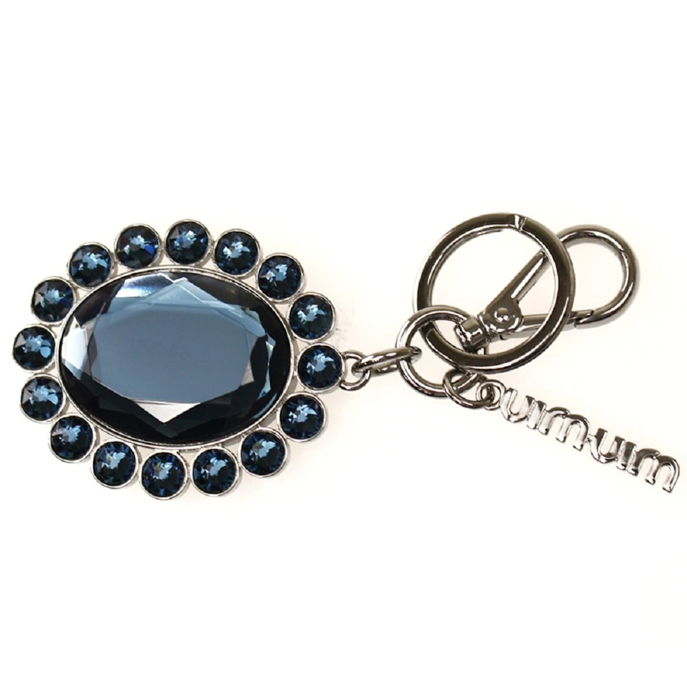 Miu Miu Trick Key Chain Ring Bag Charm Crystal Rhinestone Miu Miu Trick Key Chain Ring Bag Charm Crystal Rhinestone
