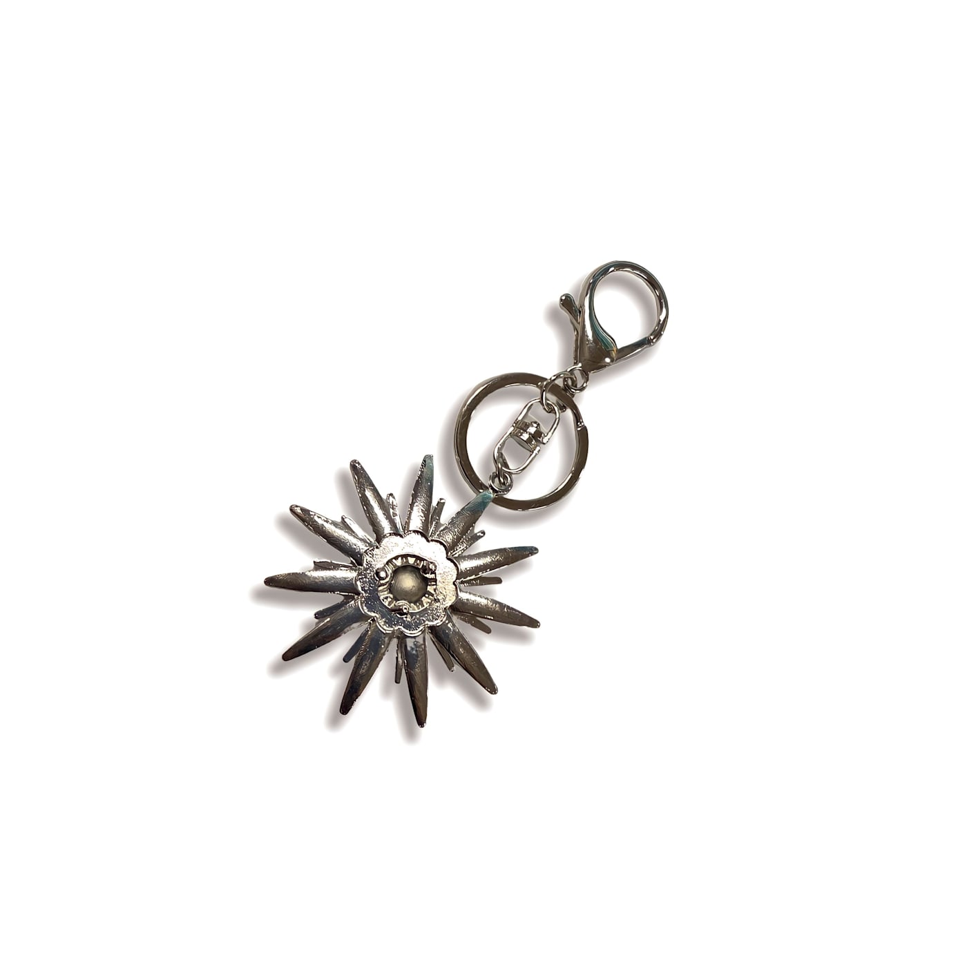 Star Key Ring Shiny Matte Chrome Key Fob Chain Gift Present