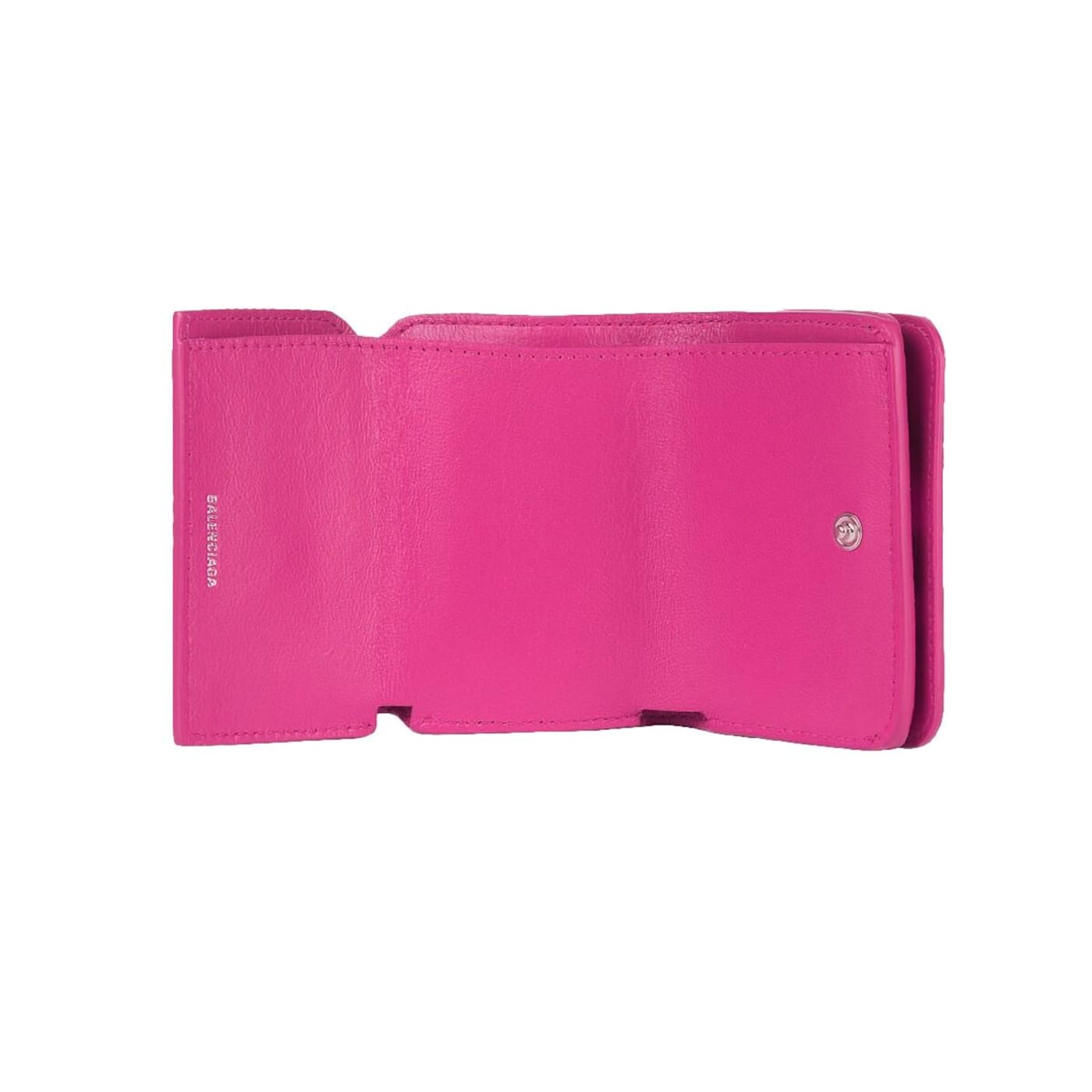 Balenciaga Fuschia Pink Python Printed Calf Leather Mini