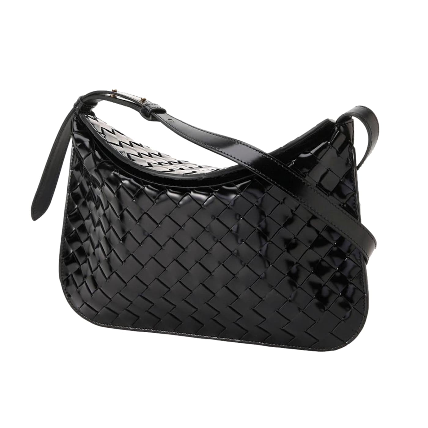Bottega Veneta Intrecciato Hobo One Shoulder Bag Brown Used