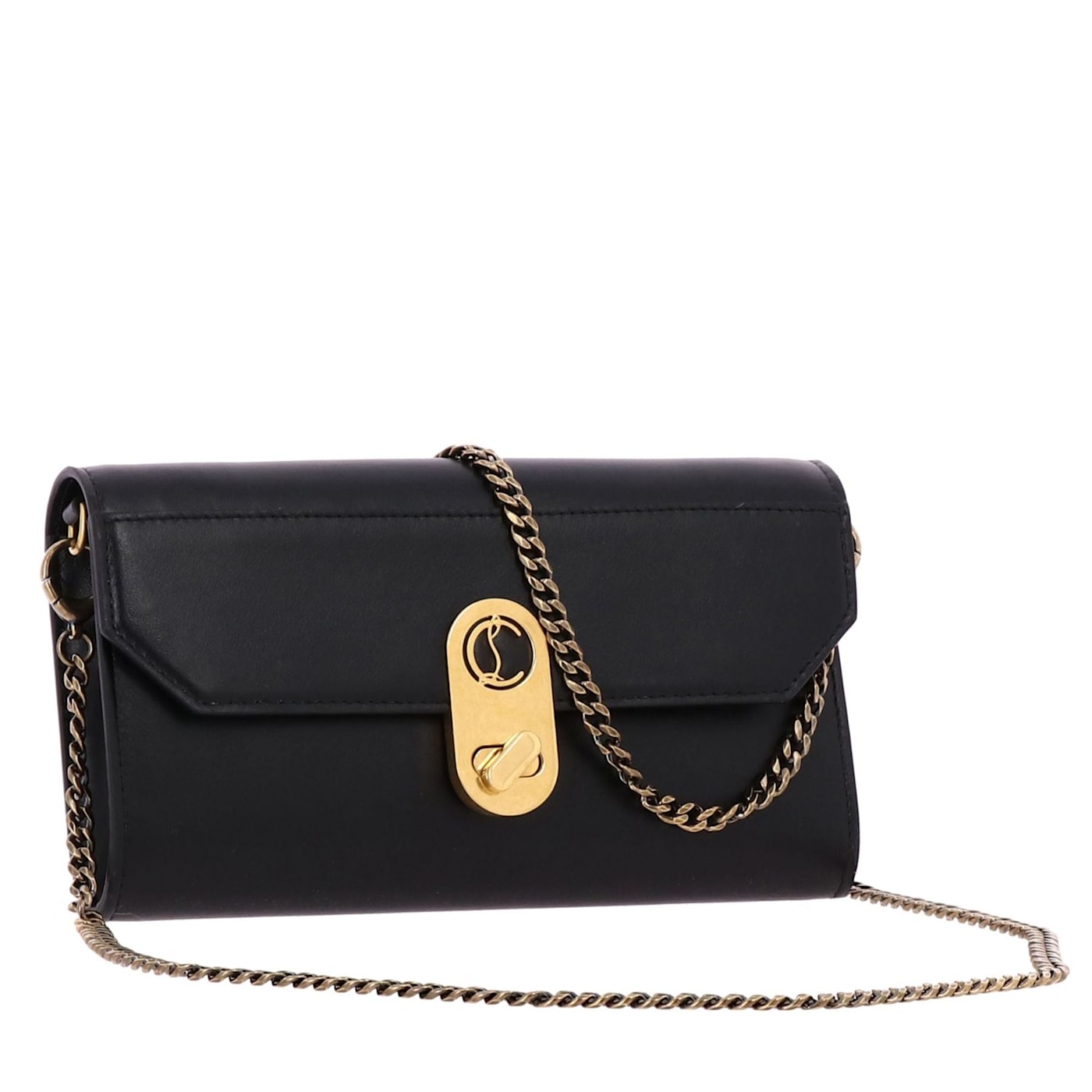 Christian Louboutin Elisa Black Paris Convertible Shoulder