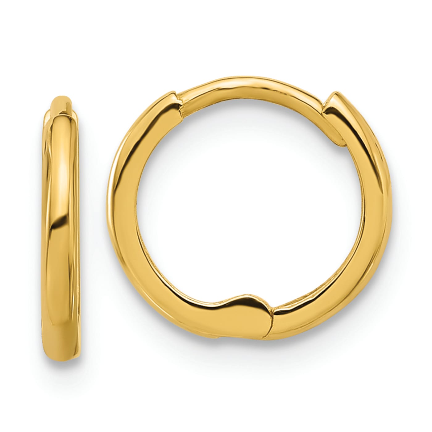 14K Yellow Gold 3/8