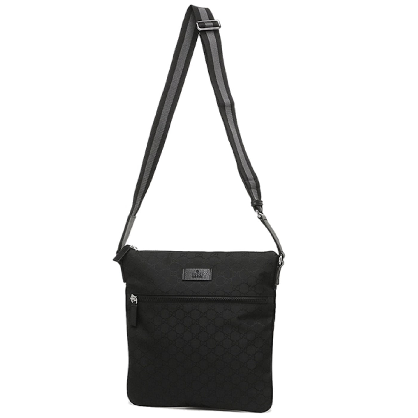 ショルダーバッグ・ポシェット GUCCI Women Messenger Bags 815118 BLACK GUCCI Imprime Monogram Small Flat Messenger Bag Black 229785