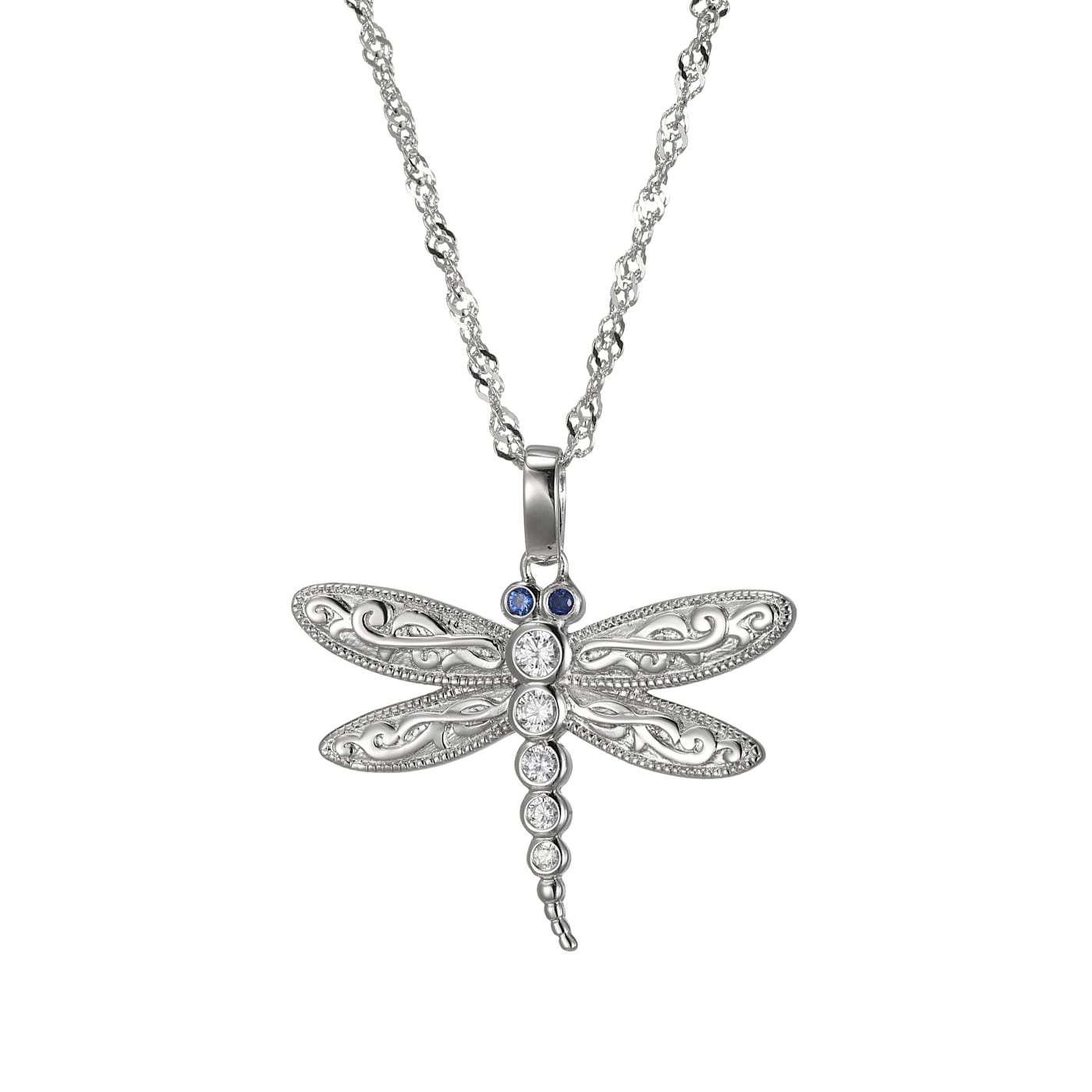 Dragonfly Necklace Gold/White Opal - $58.00