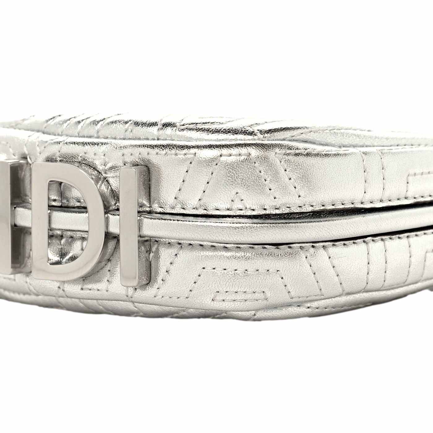 Fendi x Marc Jacobs Fendigraphy Silver Tone Mini Hobo