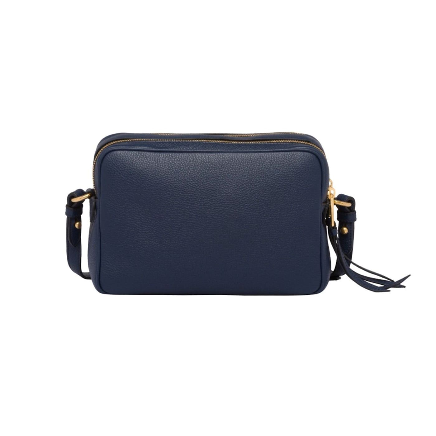 Prada Baltico Blue Vitello Phenix Leather Double Zip