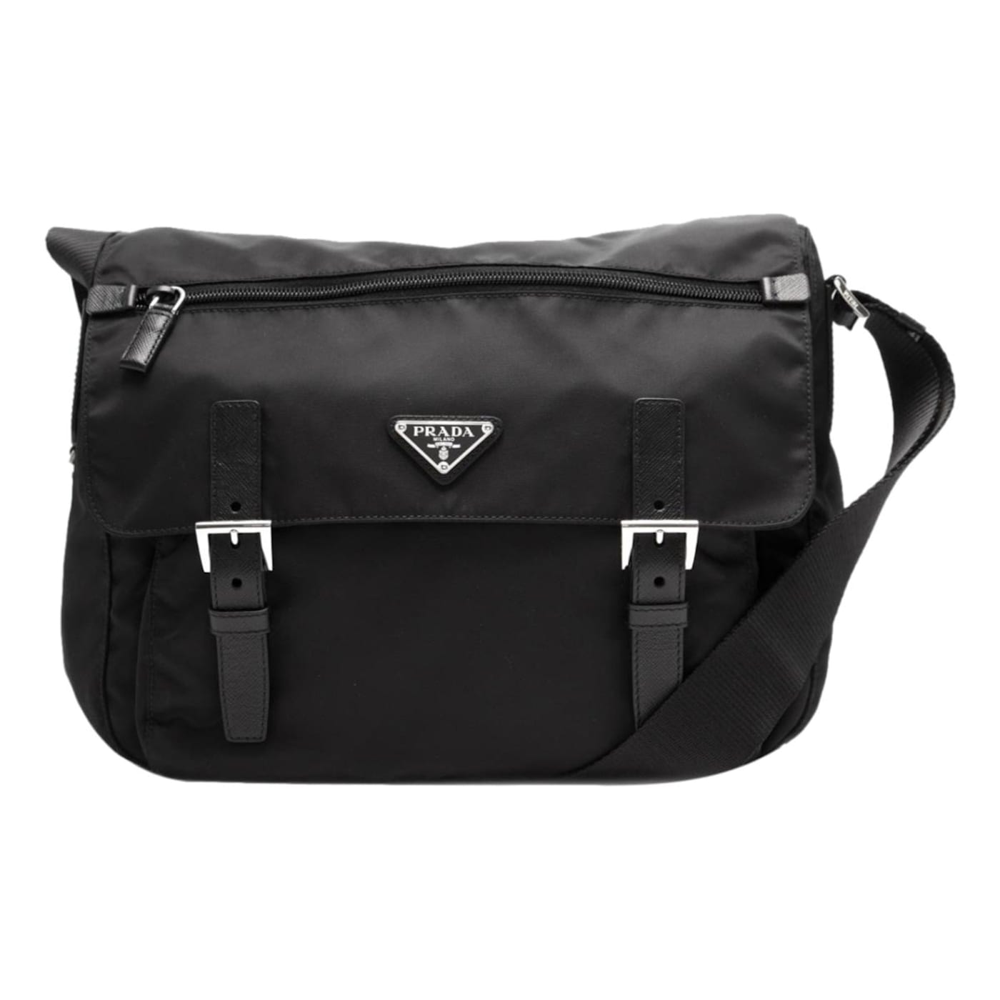 ★新春福袋2024★ Triangle Nylon Black Prada Logo 18K1VA - Bag Messenger バッグ