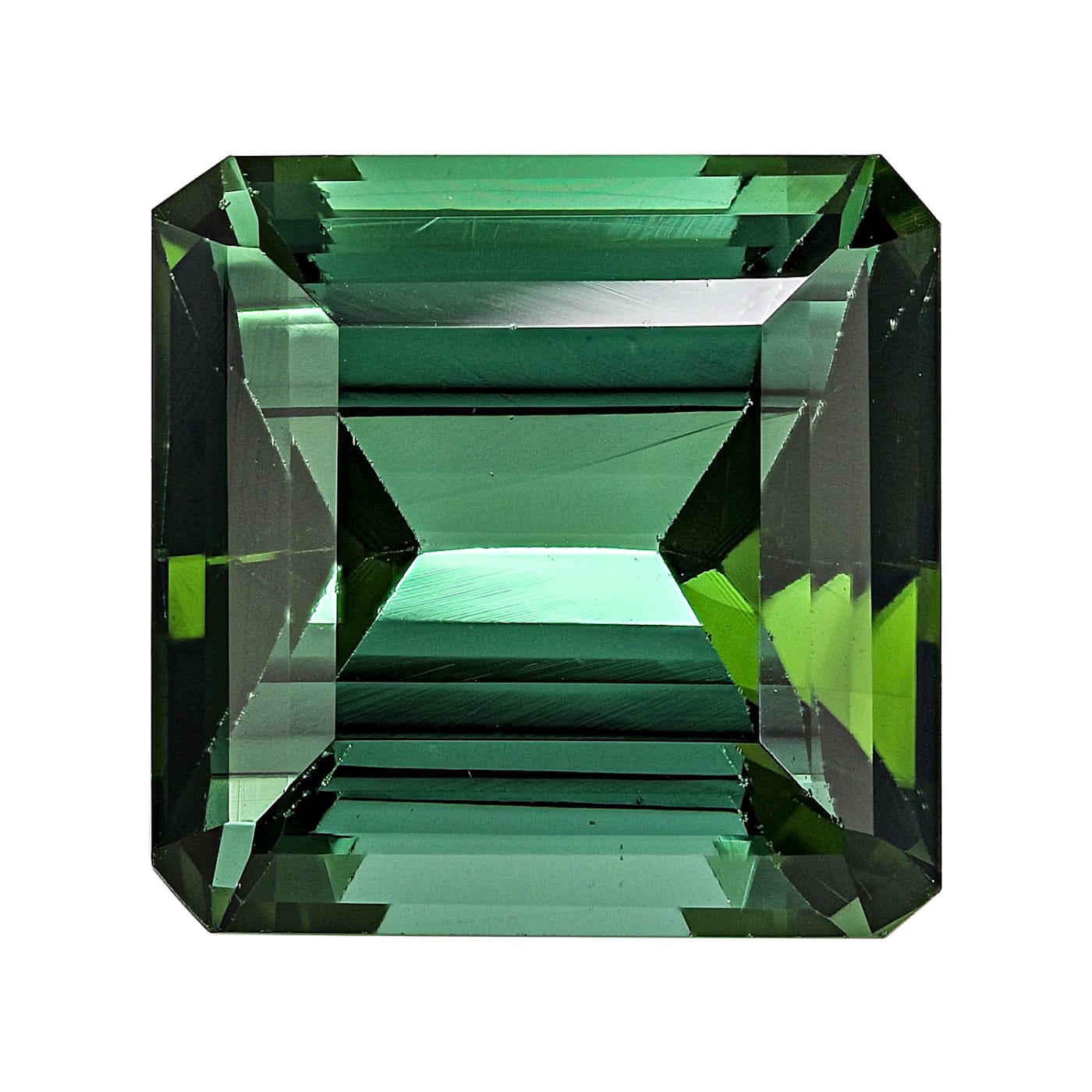 Emerald cut sales green tourmaline