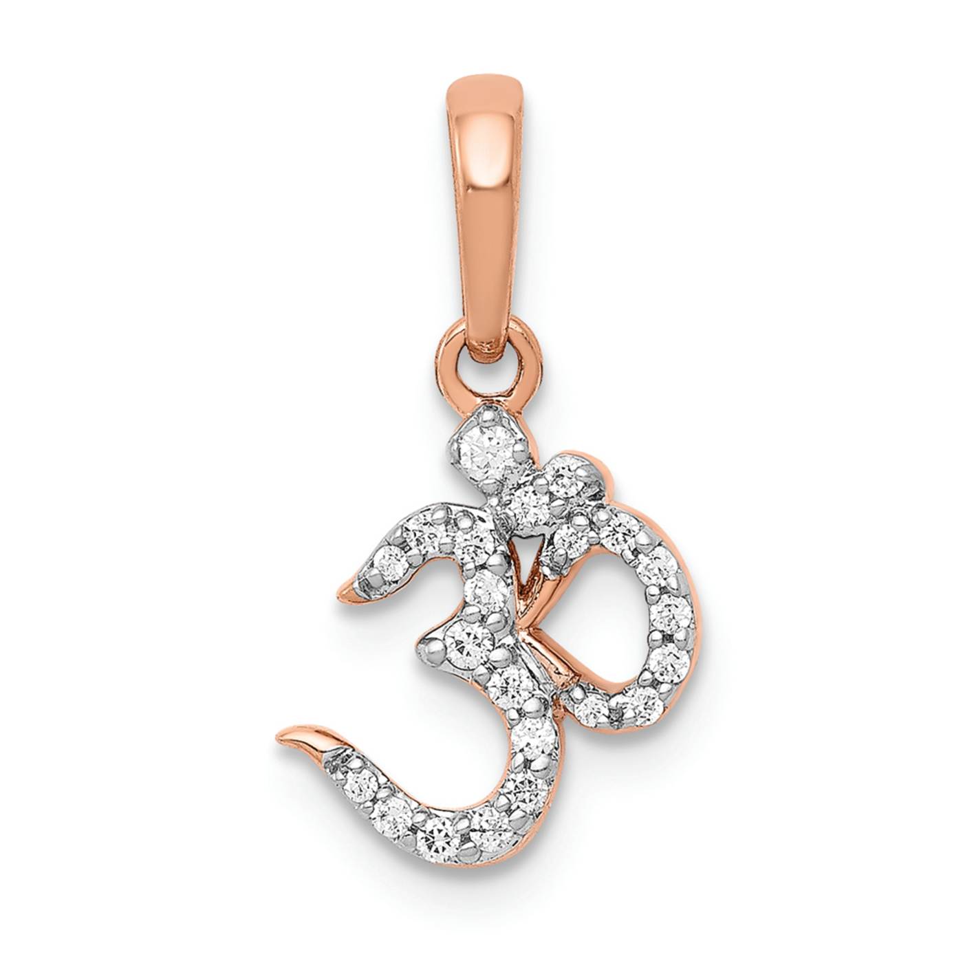 【美品】Anchor Pendant　K18Yellow GoldDiamond 10K Gold 1/5 CT. T.W. Diamond Heart-Shaped Frame Pendant