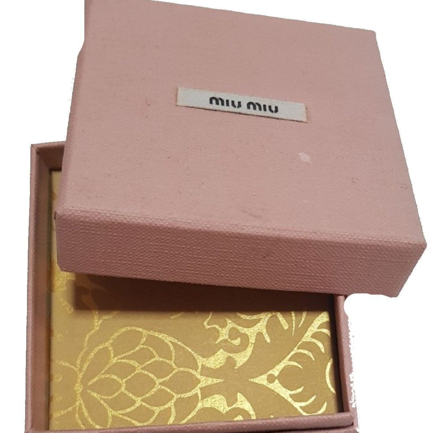 Miu Miu Trick in Pelle Heart Key Chain Bag Charm Pink Sequin