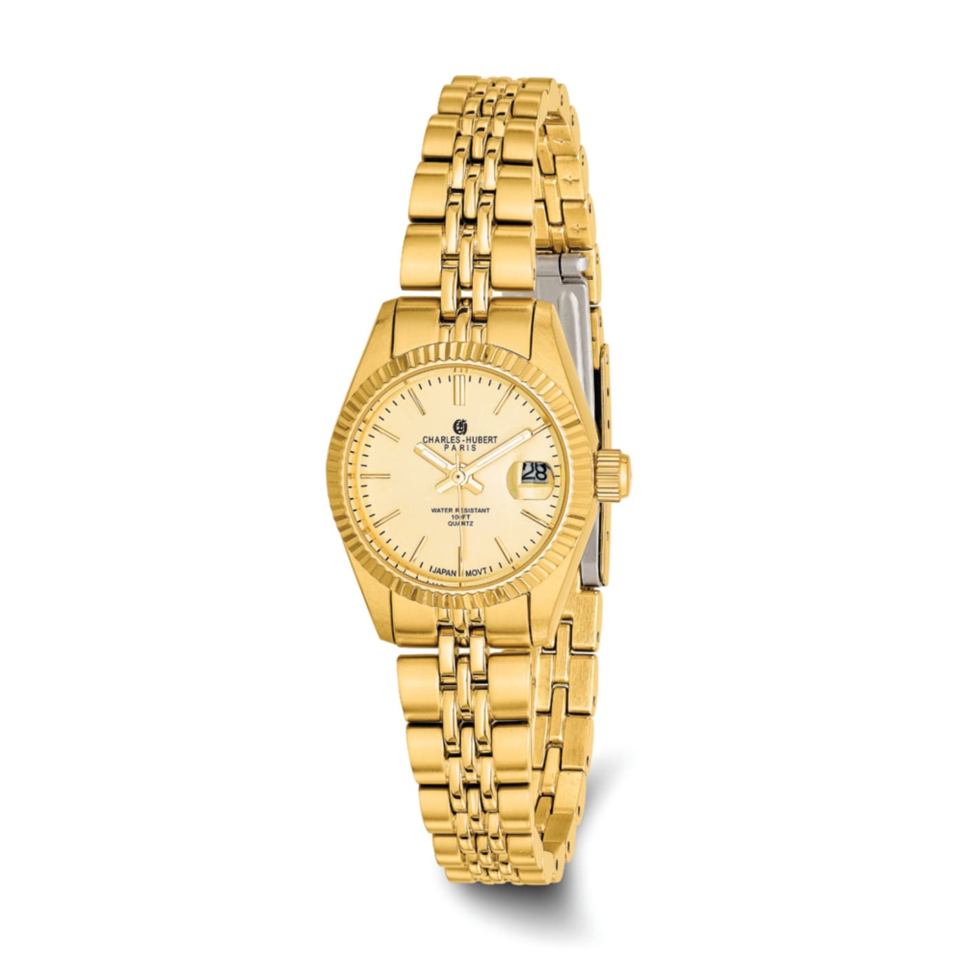 Ladies Charles Hubert IP plated Champagne Dial Watch 151VJA
