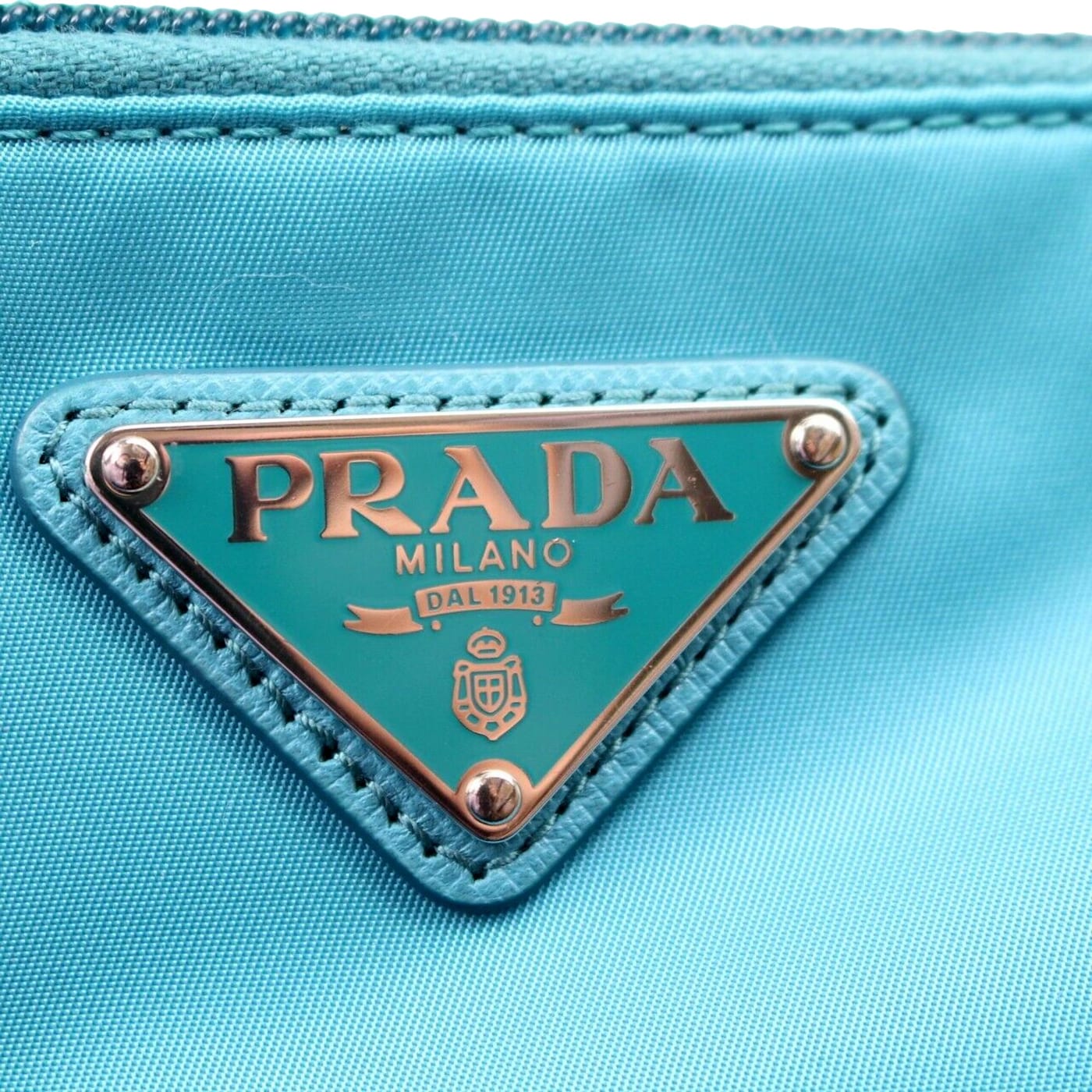 【関税&送料込】Prada Blue Nylon Beauty Case Prada Blue Nylon Vela Cosmetic Pouch Prada | TLC