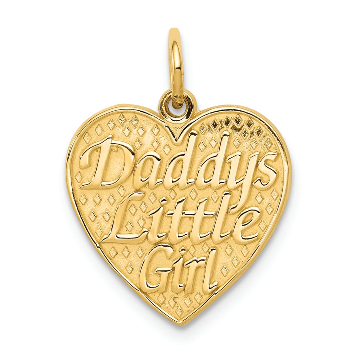 【美品】 14k Pendant Heart Girl Little Daddy's Textured Gold Yellow ピアス