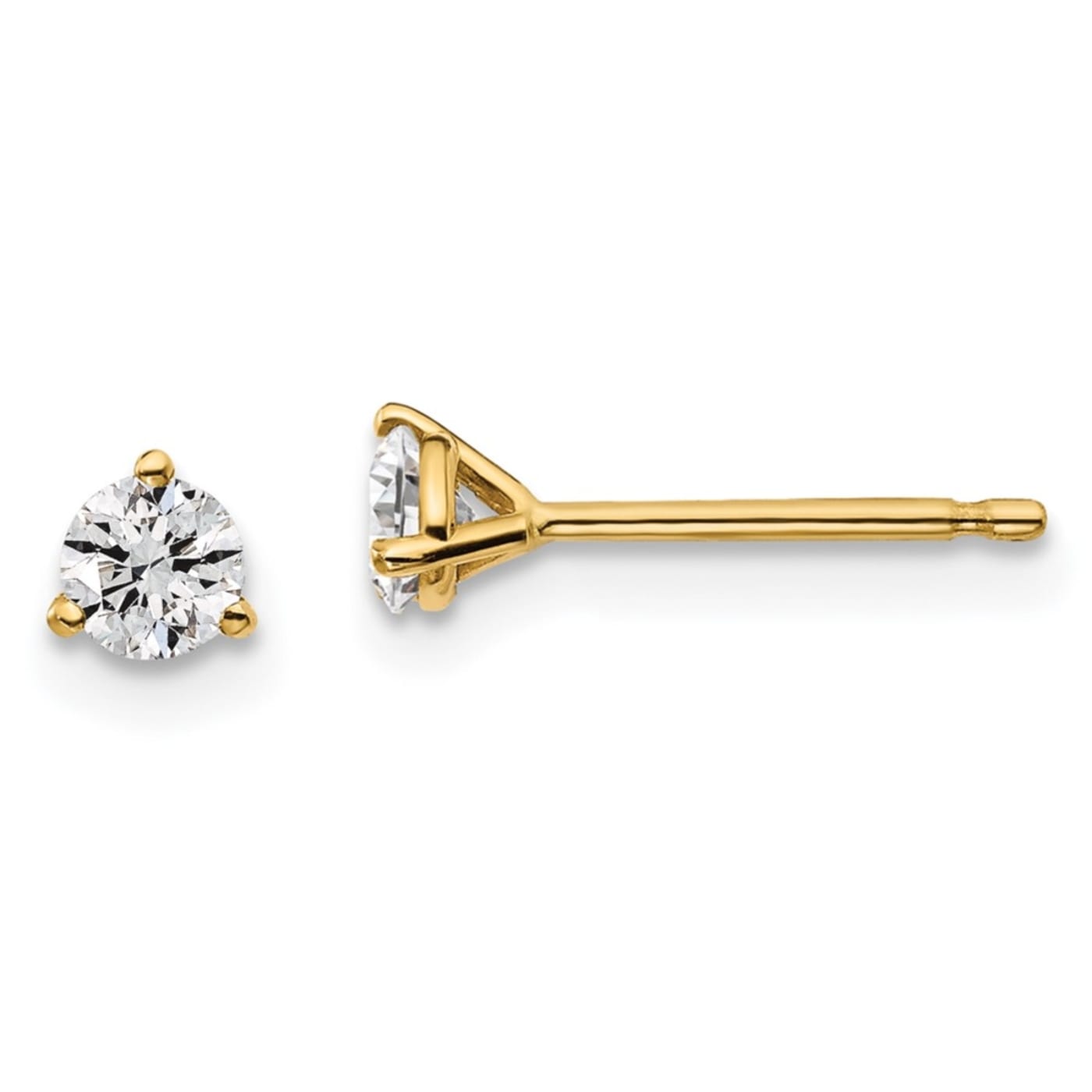 Shop 1/3 Carat Diamond Stud Earrings in Gold - ER-03548-0033