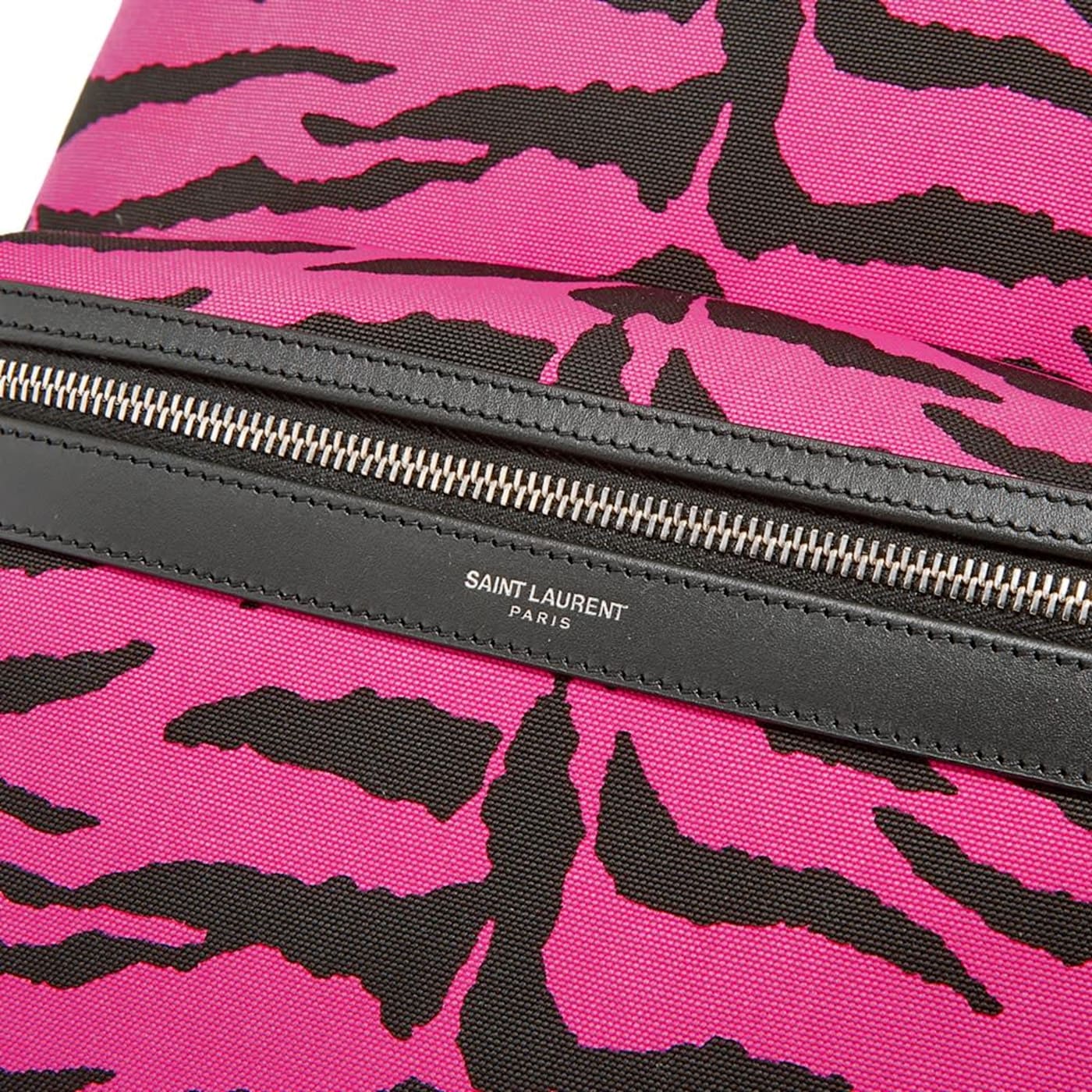 バッグ SAKURAI Saint Laurent Unisex Pink Zebra City Backpack - 181KZA