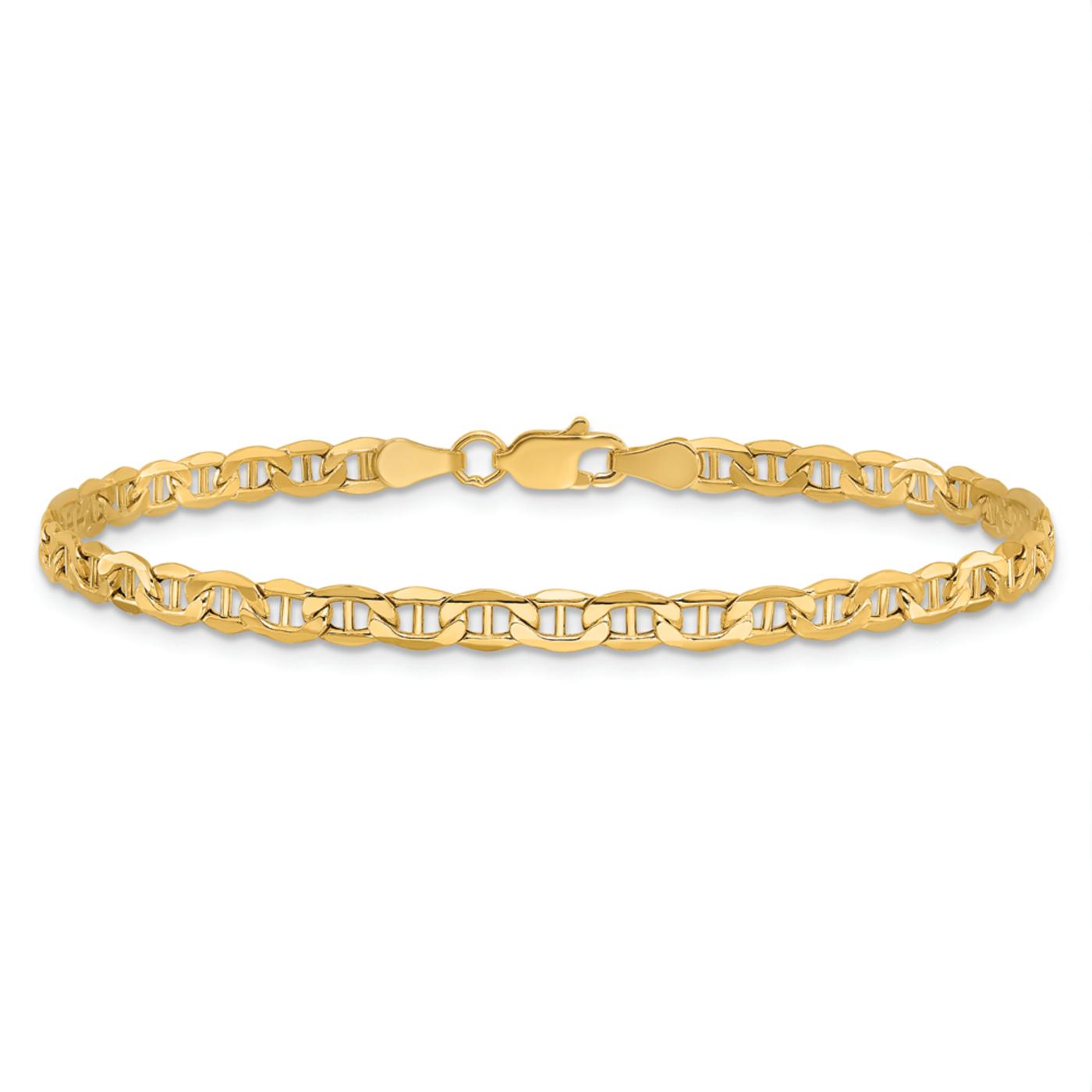 10k Yellow Gold 3.2mm Mariner Link Bracelet