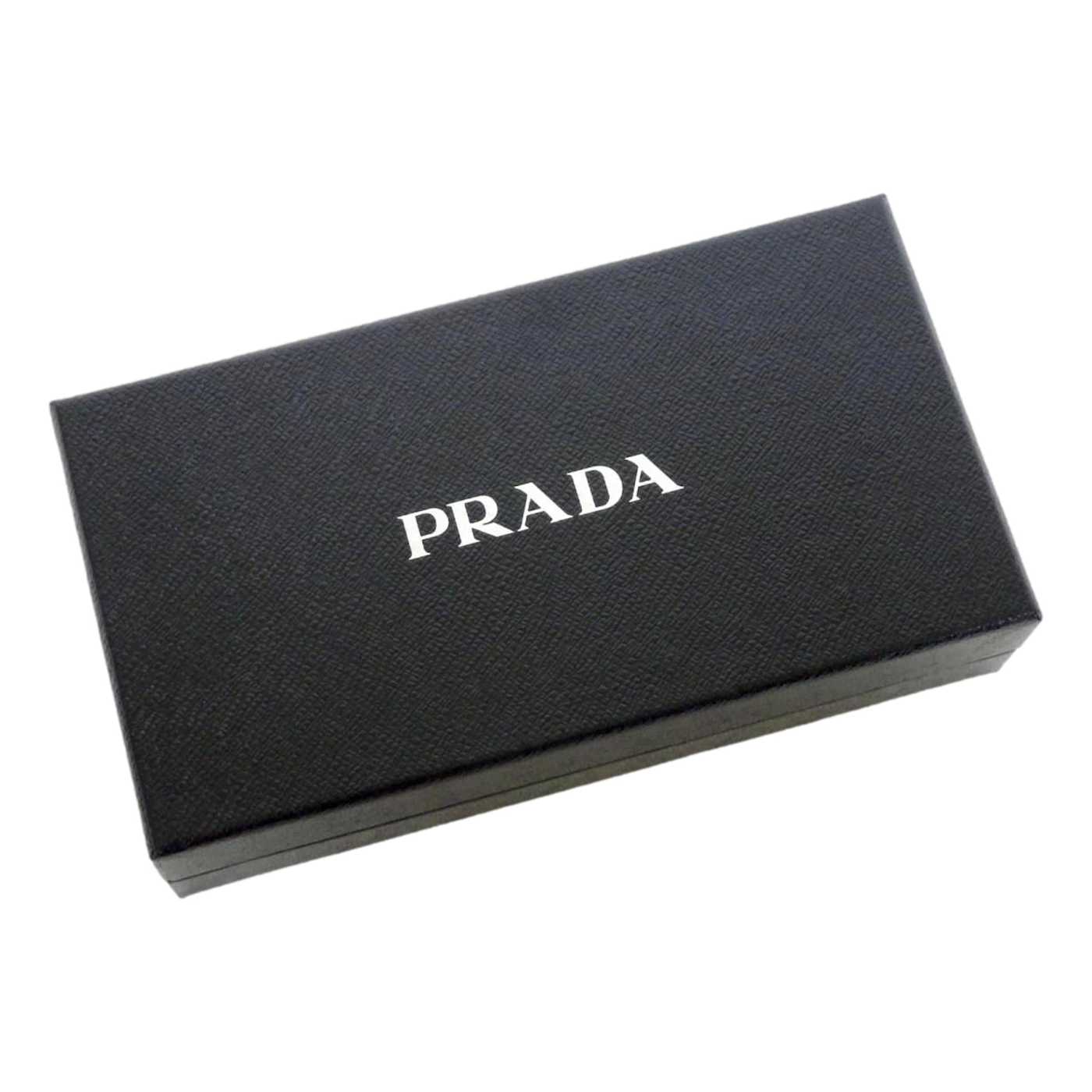 ★PRADA★ 25SS Prada half wallet 1ML0472C7XF0002 BLACK DOM Prada - Black Saffiano Zip-Around Wallet With Pencil