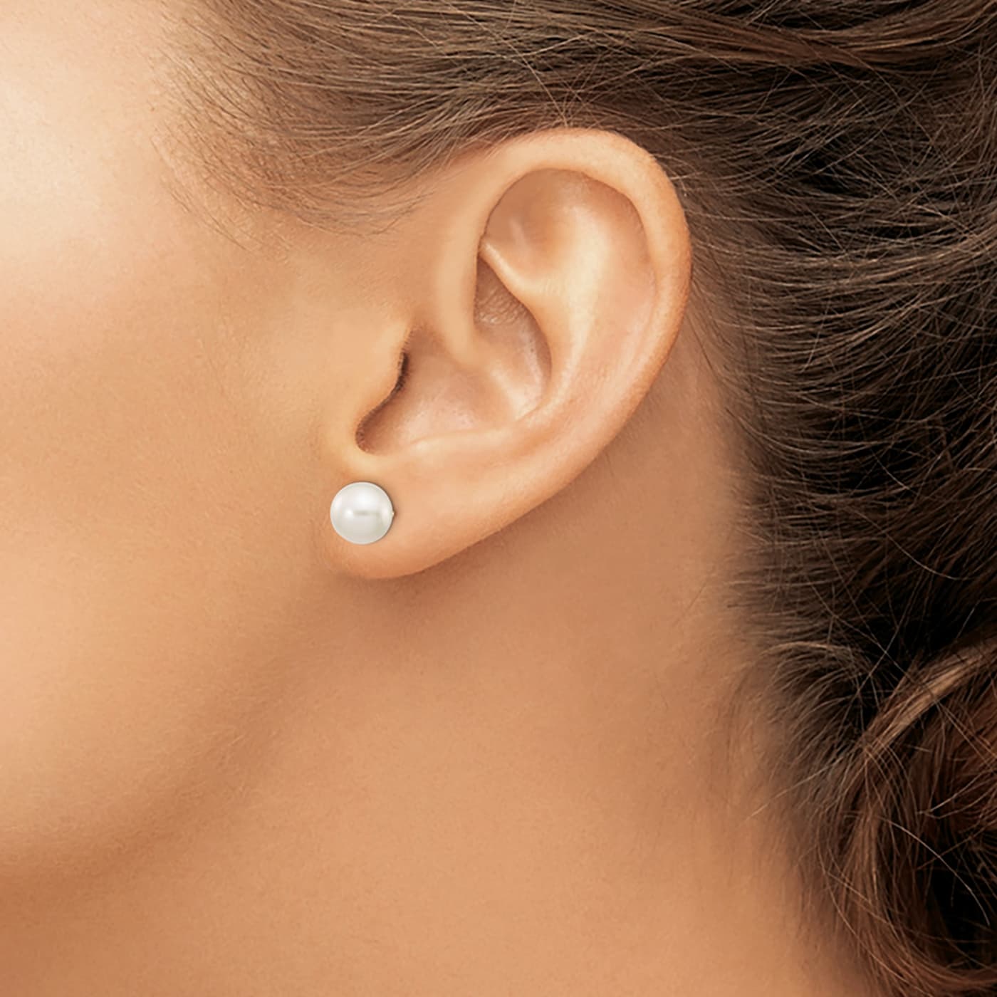 [COLD FRAME] ☆ / COLD WHITE 8mm PEARL EARRINGS Cold White