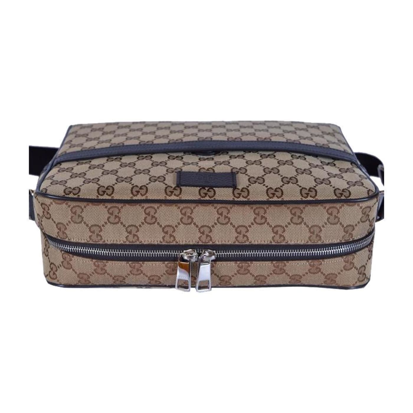 Gucci Guccissima Monogram Beige Canvas Large Crossbody Messenger Bag 17J8CA