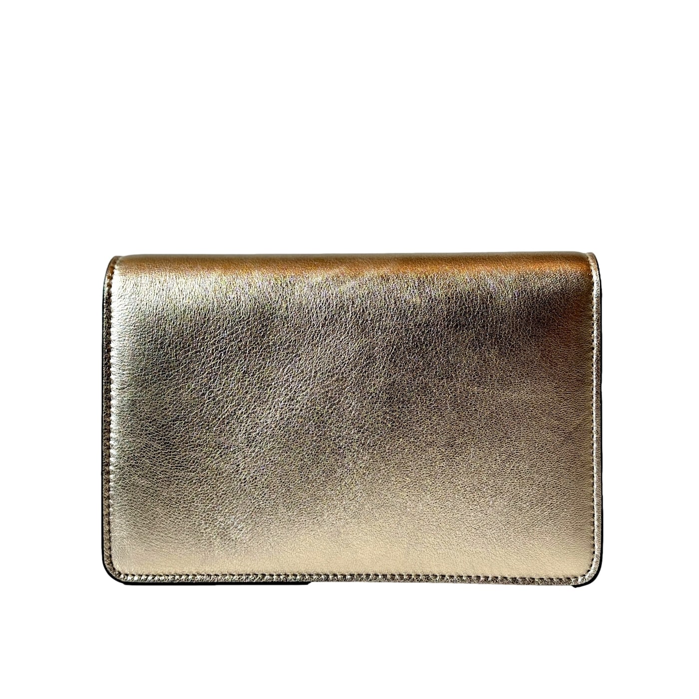 Jimmy Choo Kalina Crossbody Clutch Bag Crystal Logo Metallic