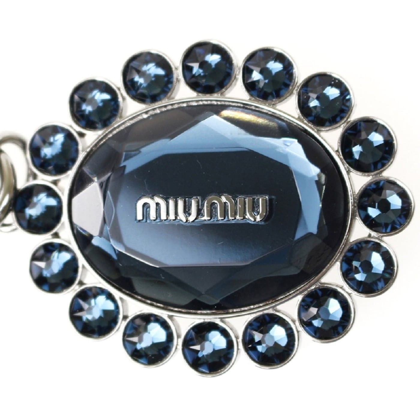 Miu Miu Trick Key Chain Ring Bag Charm Crystal Rhinestone Miu Miu Trick Key Chain Ring Bag Charm Crystal Rhinestone