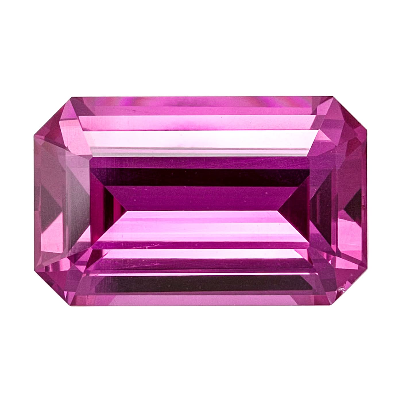 Pink sapphire online emerald cut