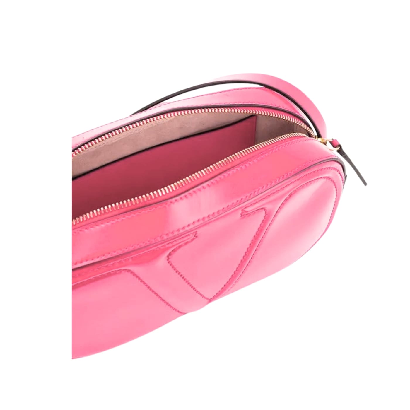 Valentino Garavani VLogo Walk Crossbody Bag Pink Calf