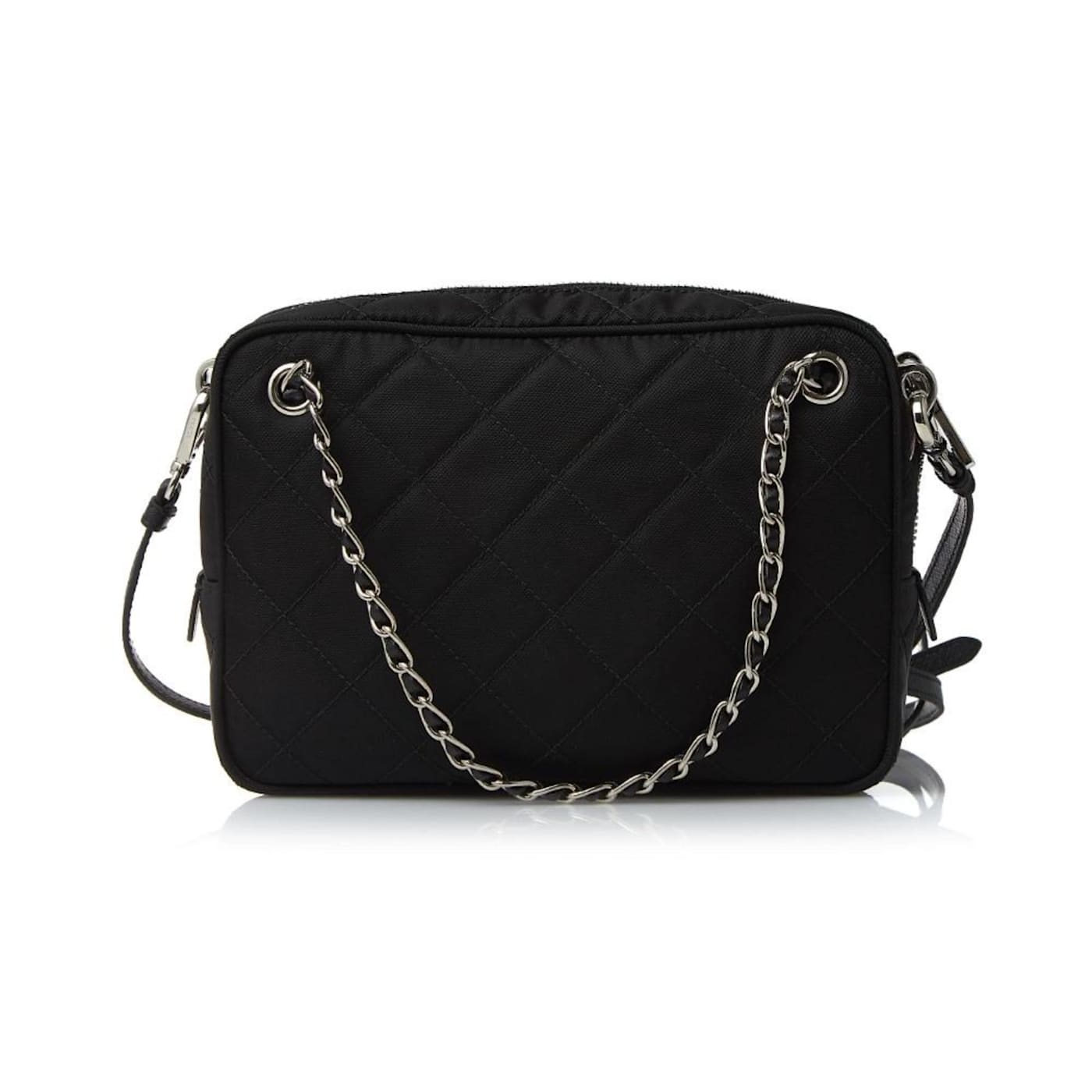 Prada Re-Edtion Nylon Quilted Black Triangle Logo Crossbody